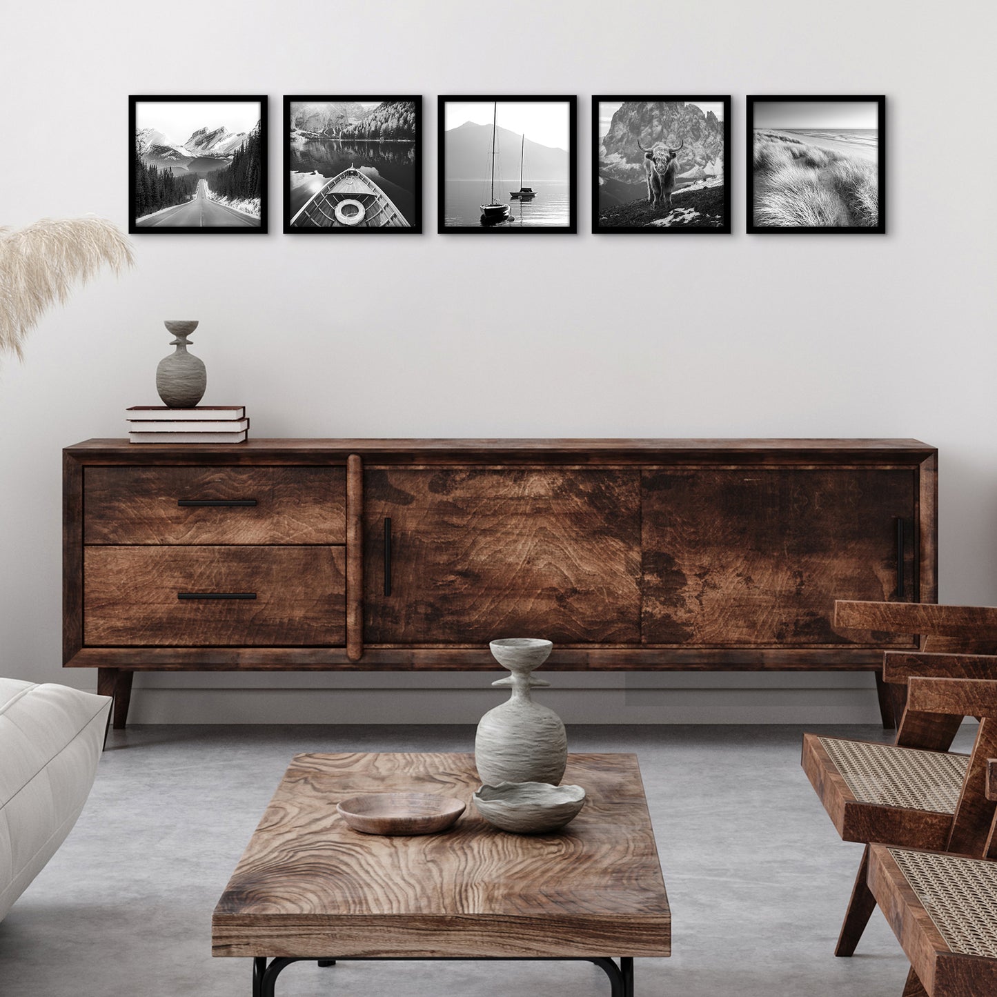 Set of 5 - Classic Gallery Picture Frame without Mat | Galleria Collection