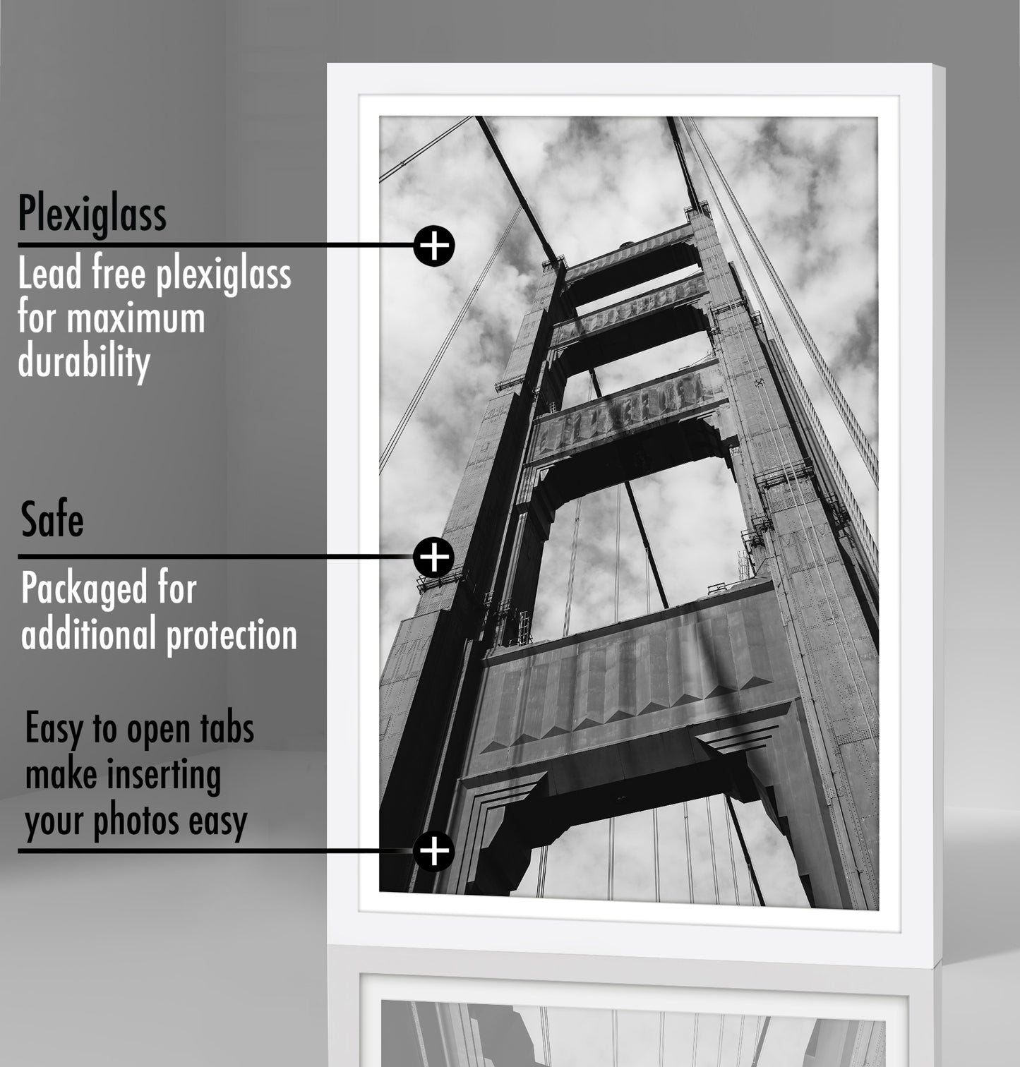 Set of 2 - Classic Gallery Picture Frame with Mat | Galleria Collection