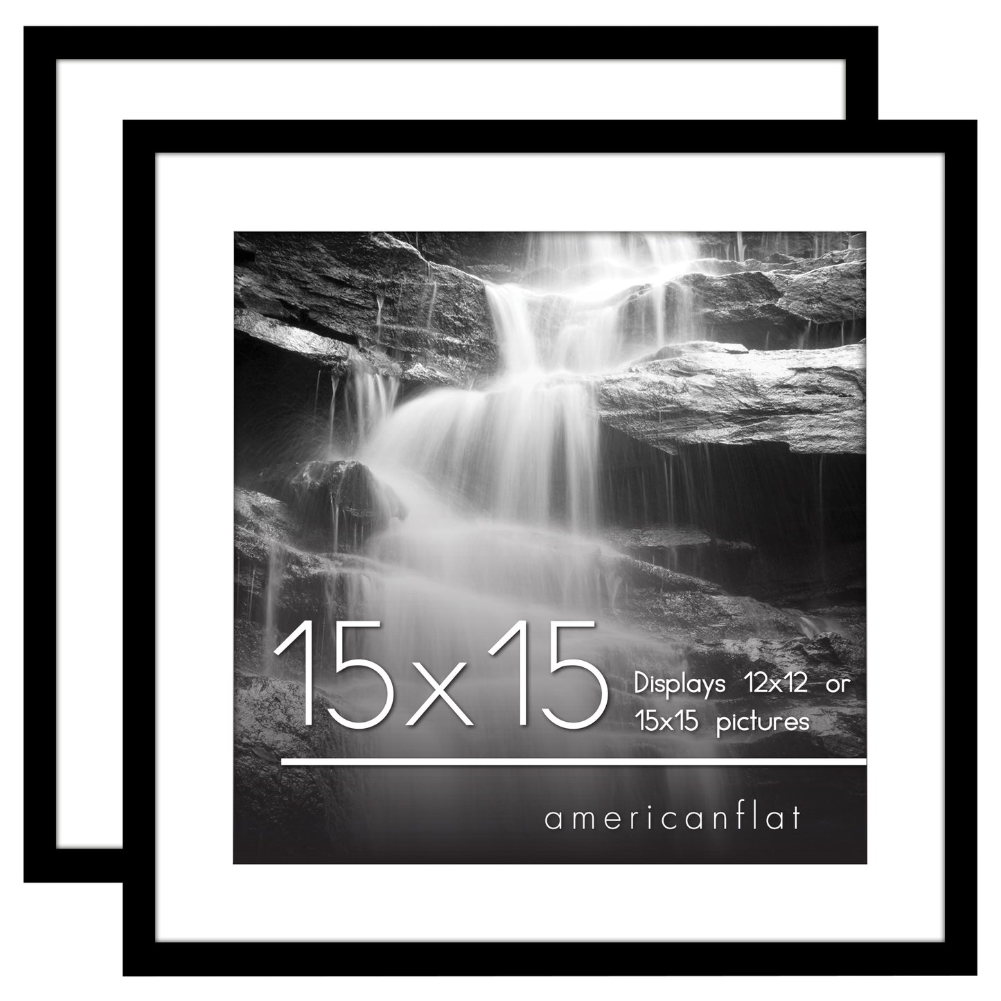 Set of 2 - Classic Gallery Picture Frame with Mat | Galleria Collection
