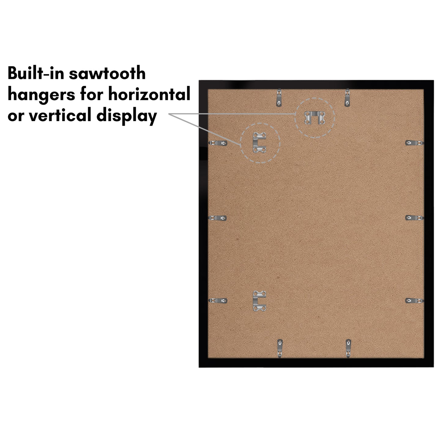 Set of 2 - Classic Gallery Picture Frame with Mat | Galleria Collection
