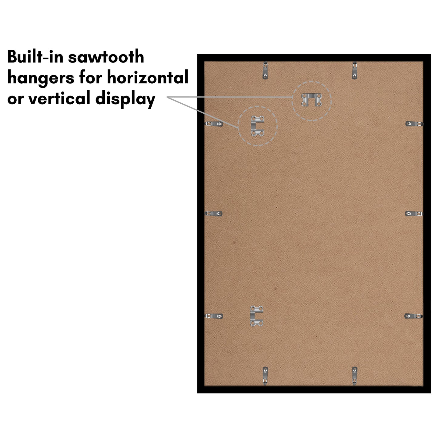 Set of 5 - Classic Gallery Picture Frame without Mat | Galleria Collection