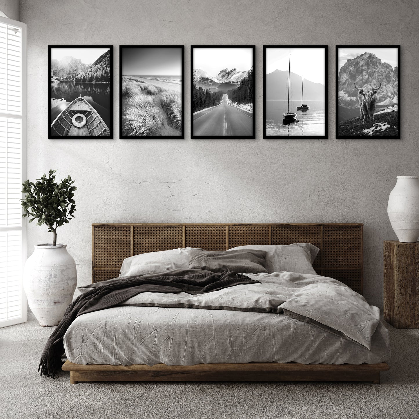 Set of 5 - Classic Gallery Picture Frame without Mat | Galleria Collection