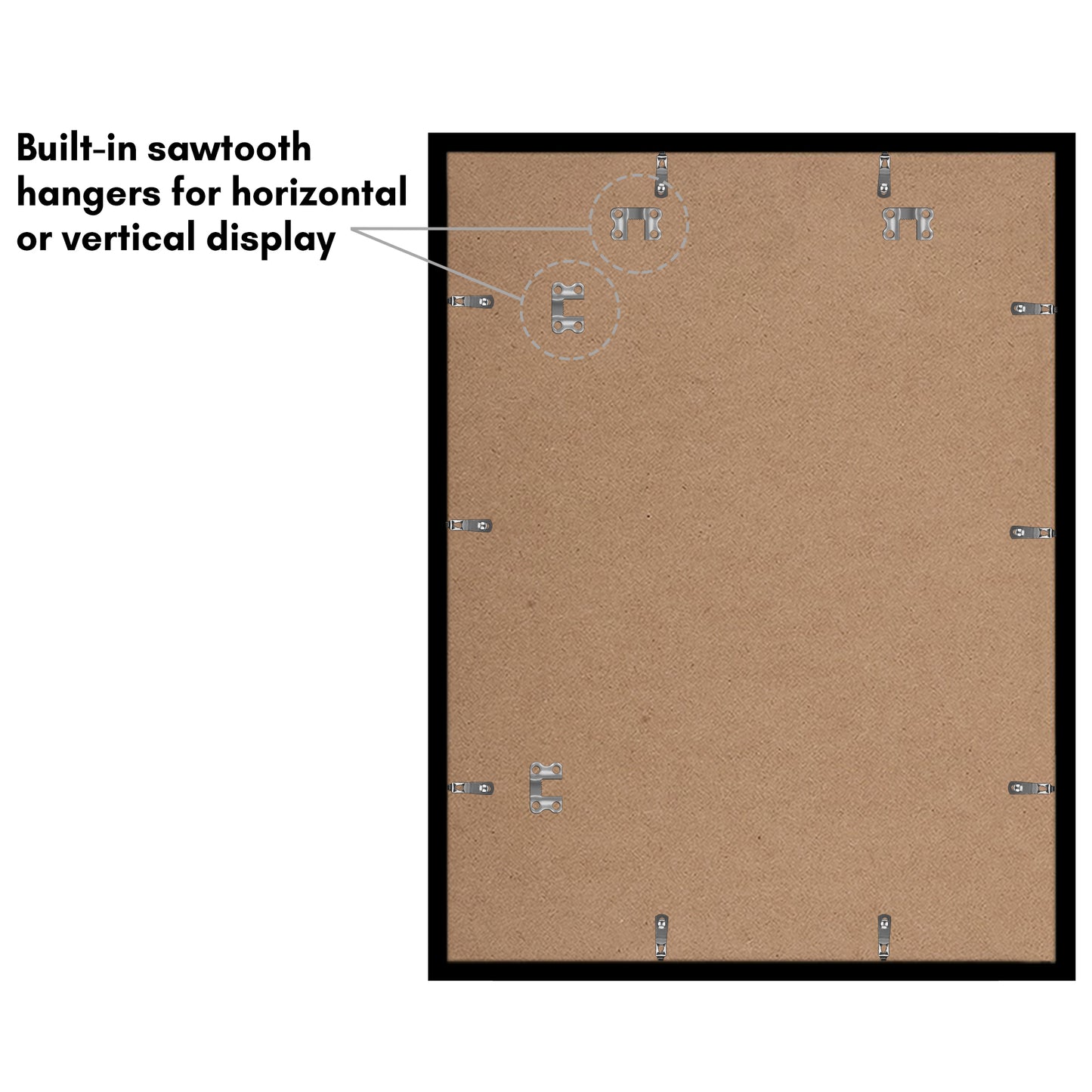Set of 5 - Classic Gallery Picture Frame without Mat | Galleria Collection