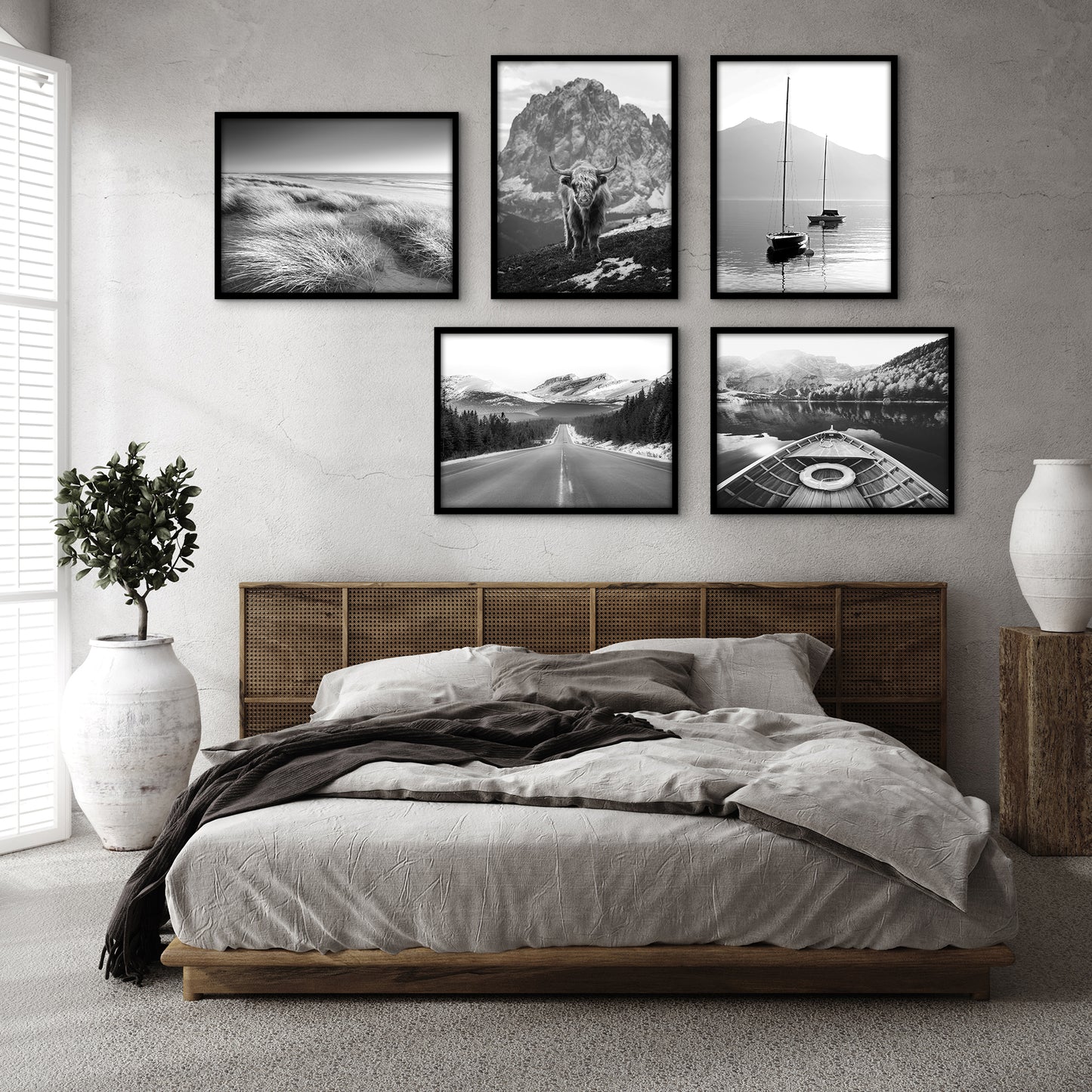 Set of 5 - Classic Gallery Picture Frame without Mat | Galleria Collection