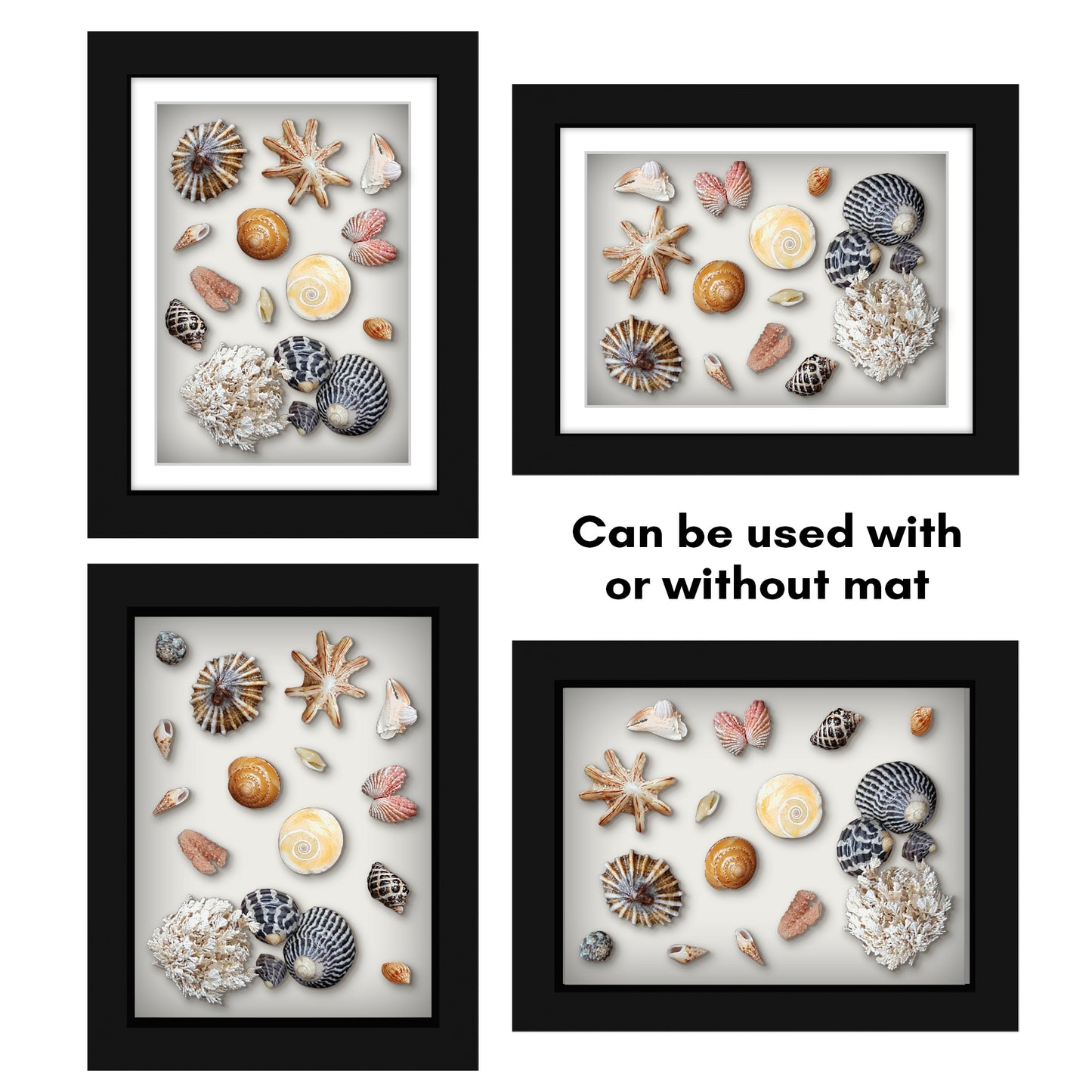 Shadow Box Keepsake Frame with Mat | Silhouette Collection