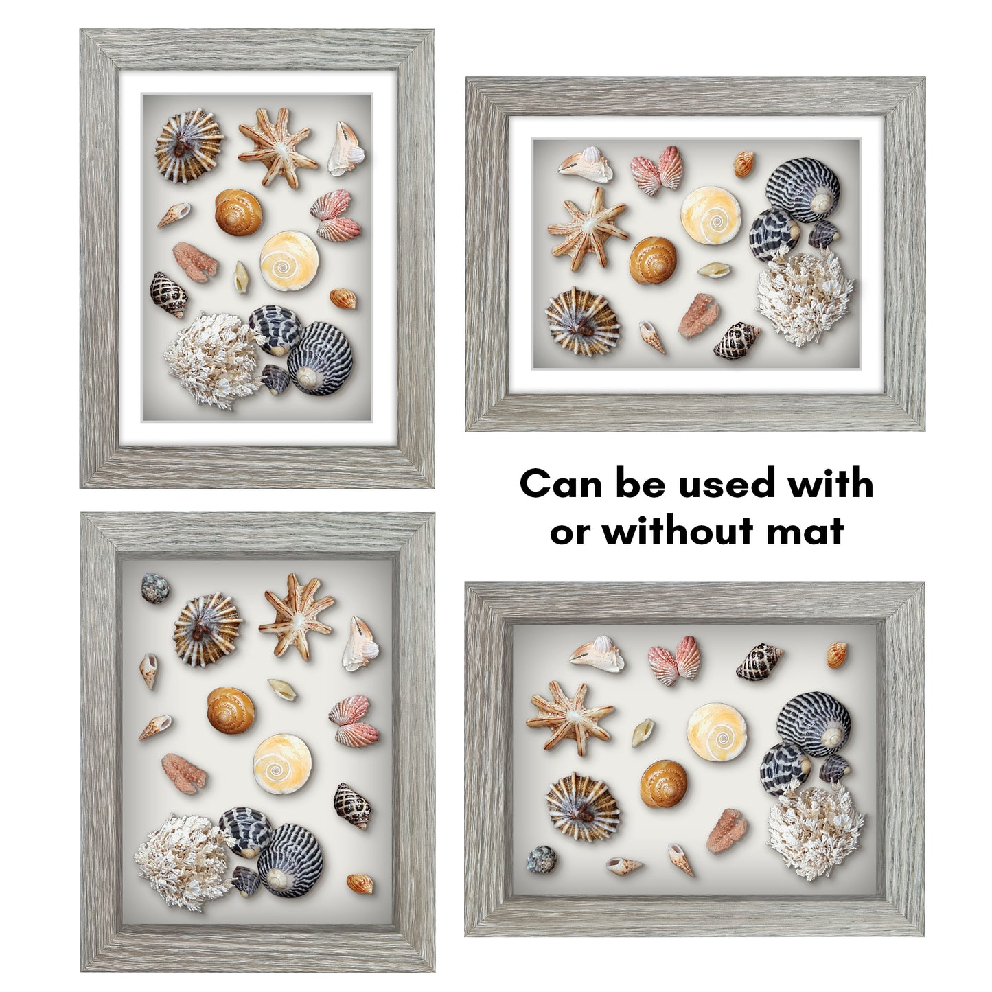 Shadow Box Keepsake Frame with Mat | Silhouette Collection