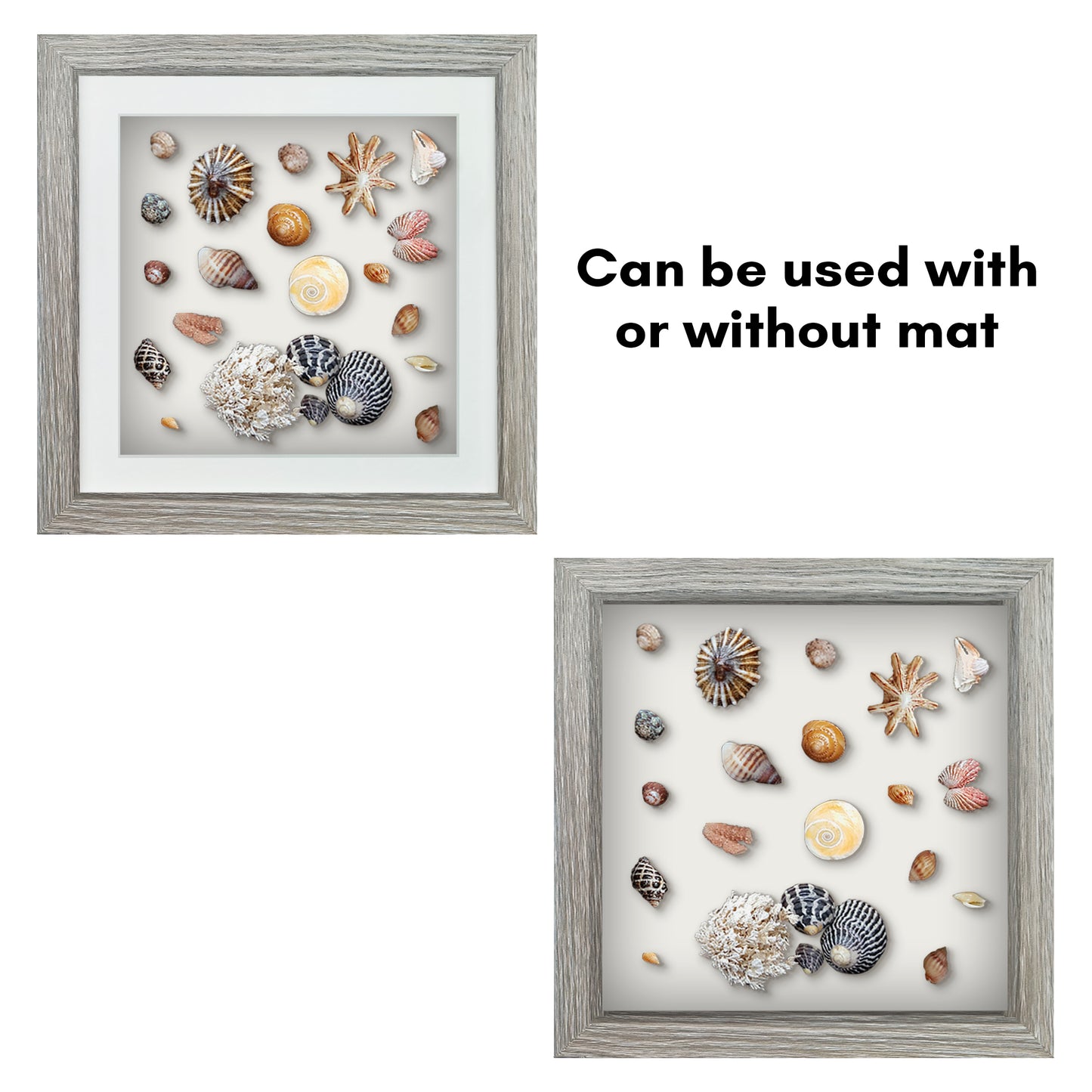 Shadow Box Keepsake Frame with Mat | Silhouette Collection