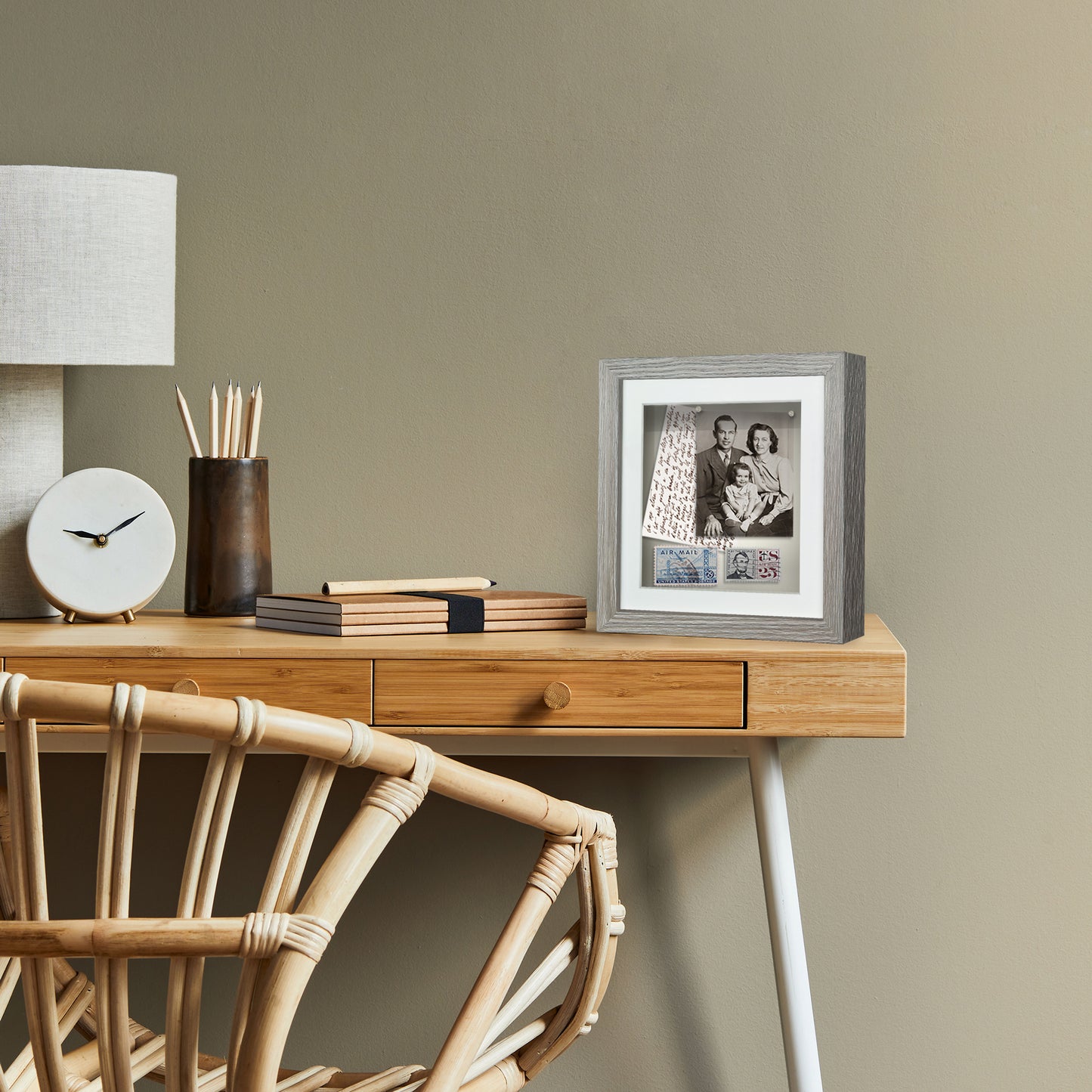 Shadow Box Keepsake Frame with Mat | Silhouette Collection