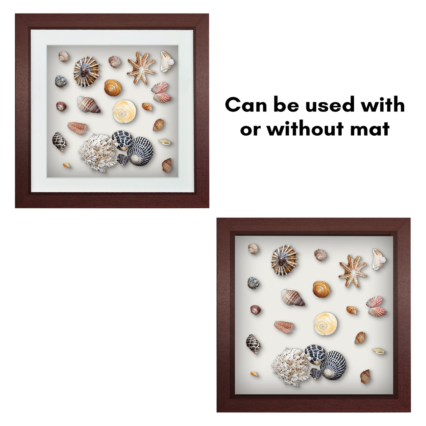 Shadow Box Keepsake Frame with Mat | Silhouette Collection