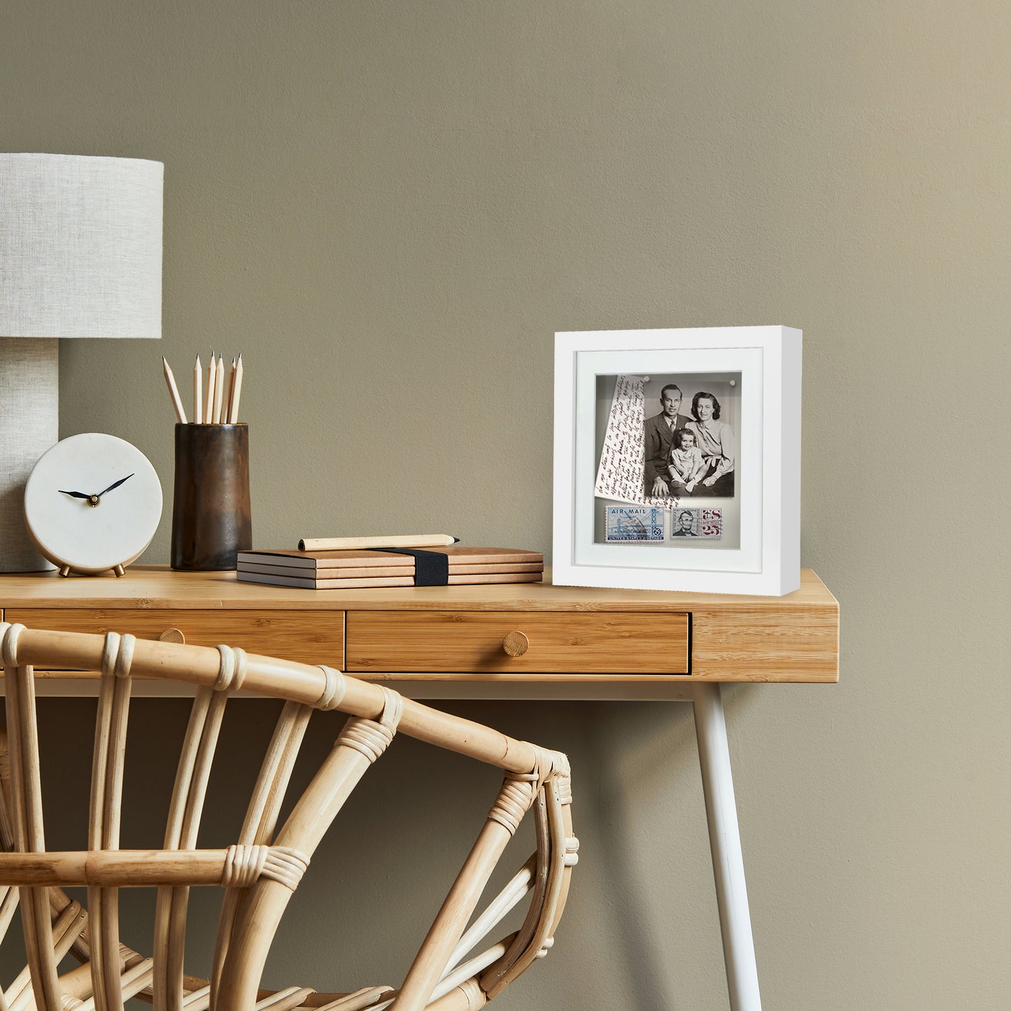 Shadow Box Keepsake Frame with Mat | Silhouette Collection