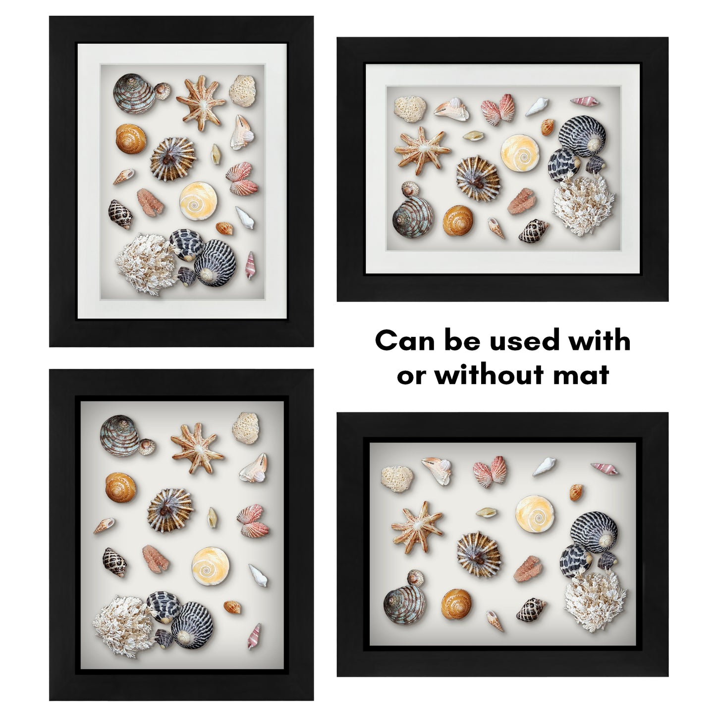Shadow Box Keepsake Frame with Mat | Silhouette Collection