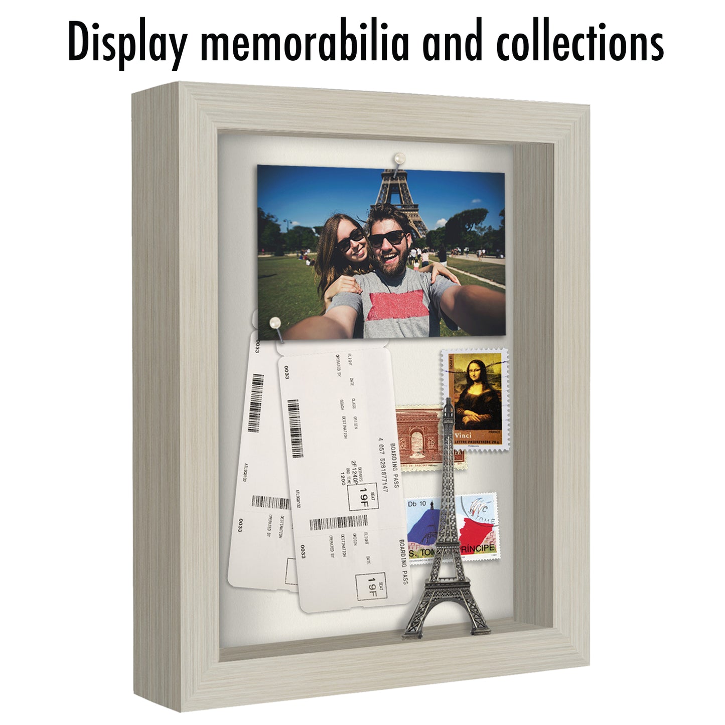 Shadow Box Keepsake Frame with Linen Back | Silhouette Collection