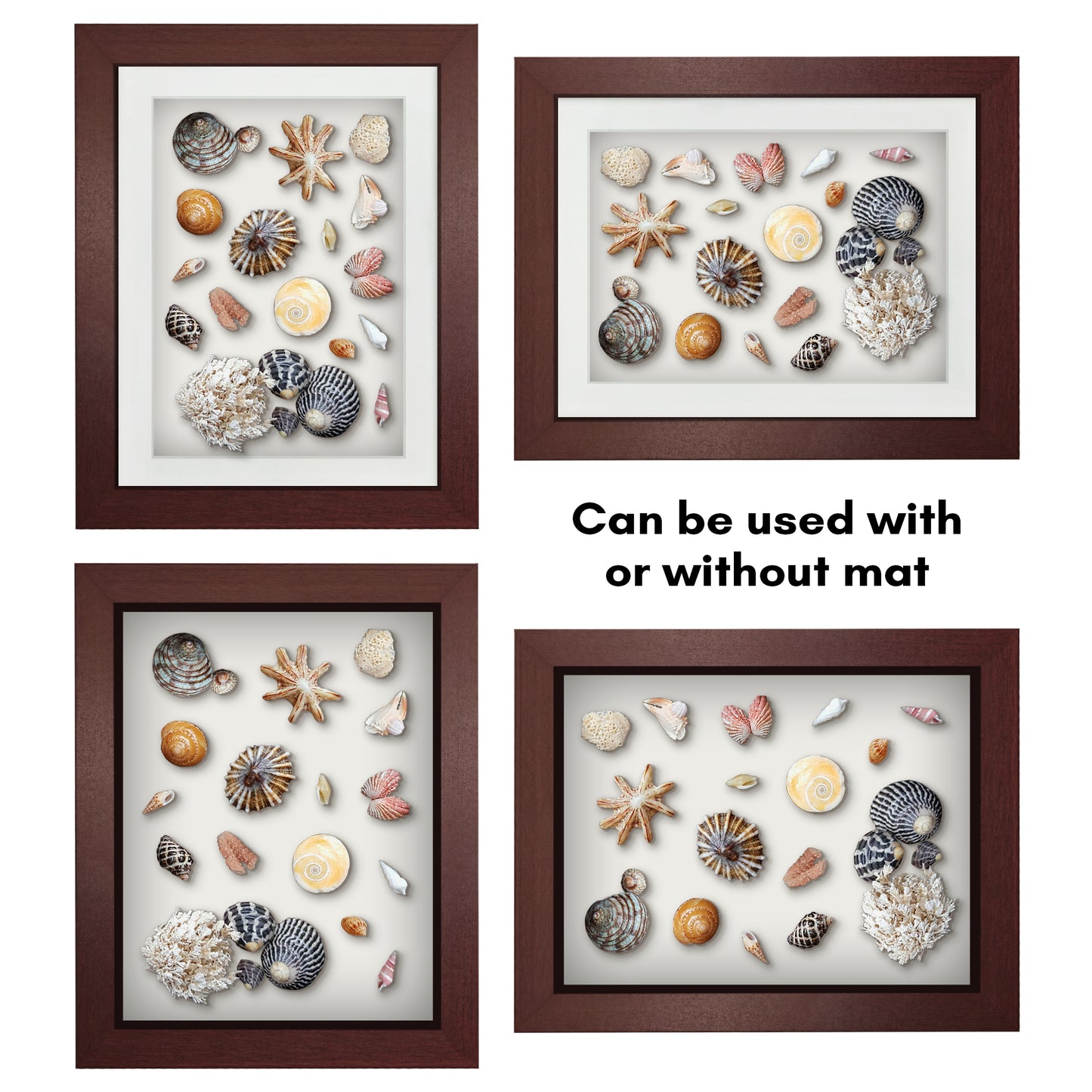 Shadow Box Keepsake Frame with Mat | Silhouette Collection