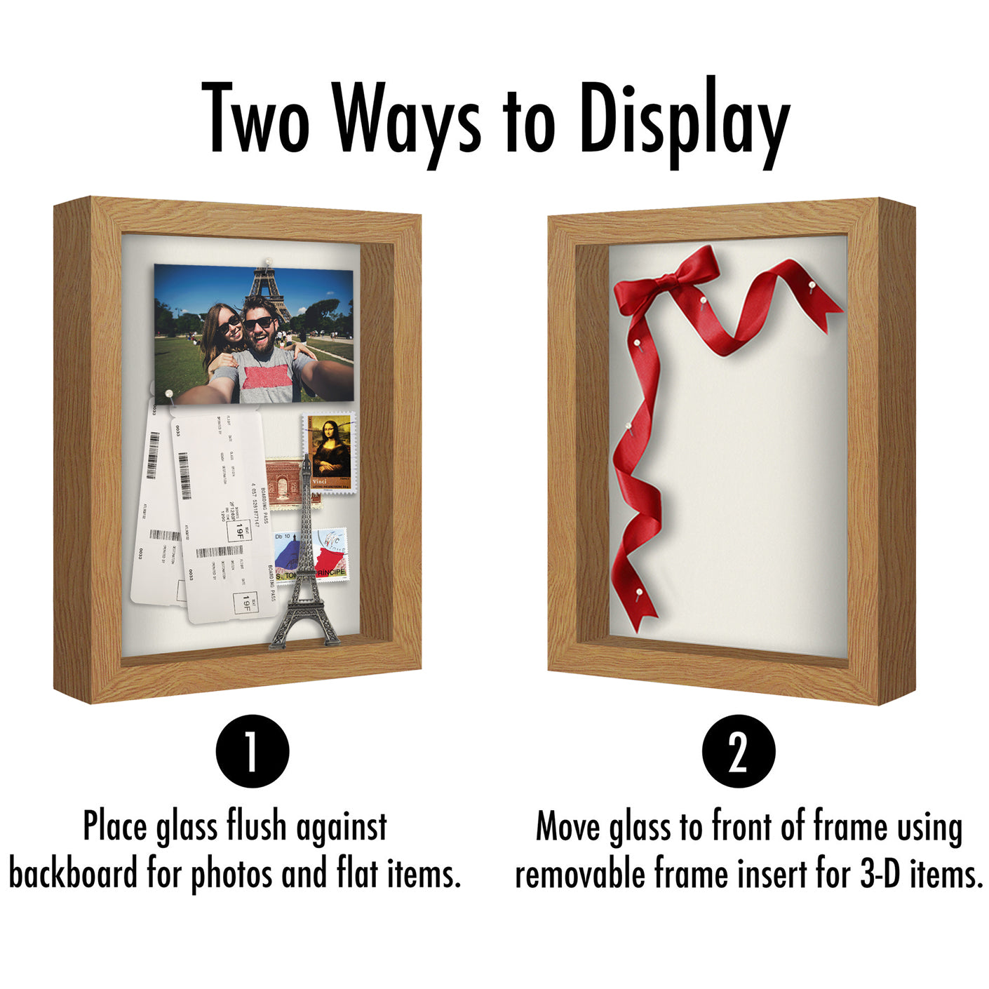 Shadow Box Keepsake Frame with Linen Back | Silhouette Collection