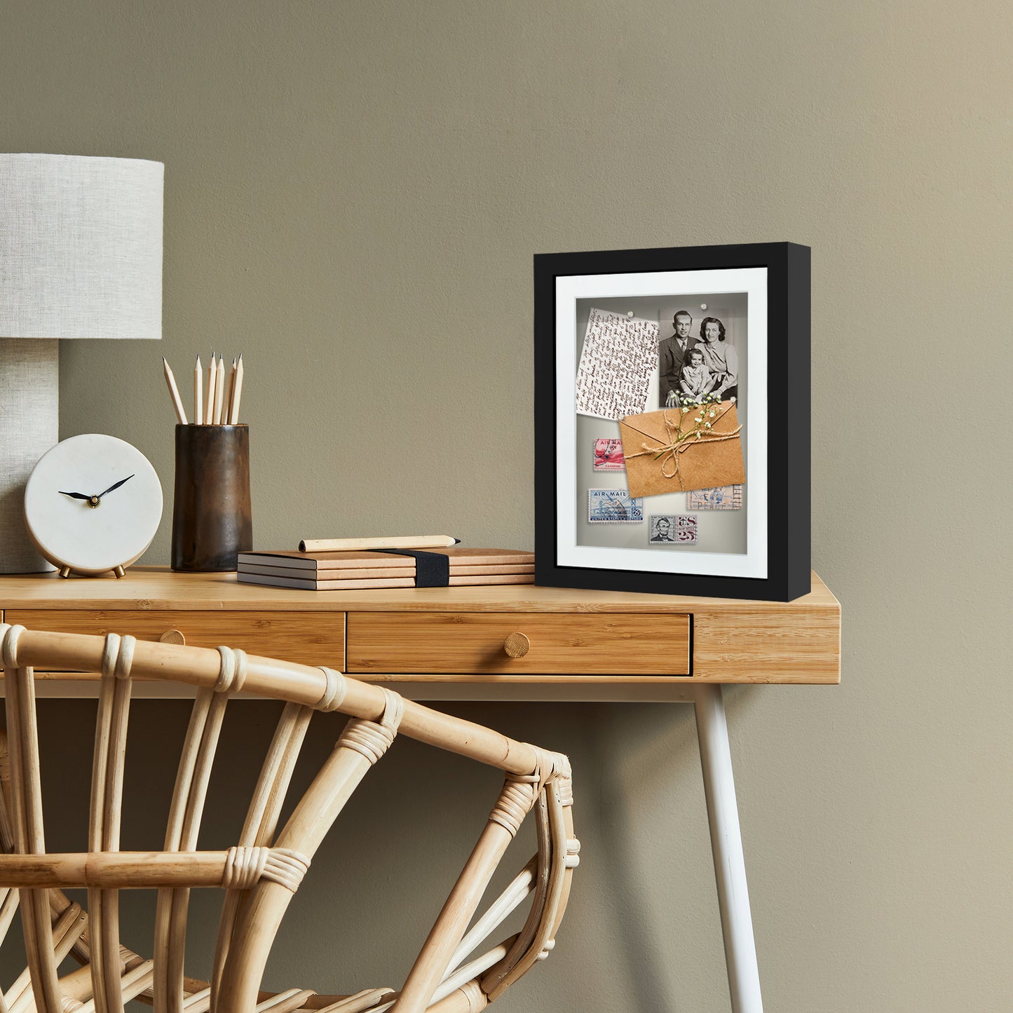 Shadow Box Keepsake Frame with Mat | Silhouette Collection