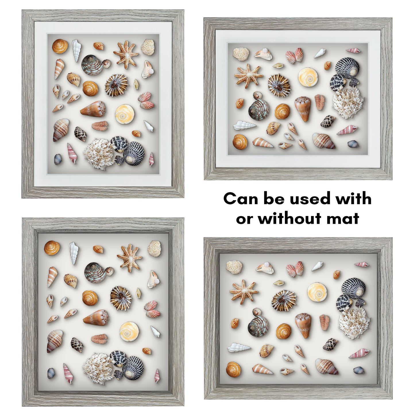 Shadow Box Keepsake Frame with Mat | Silhouette Collection