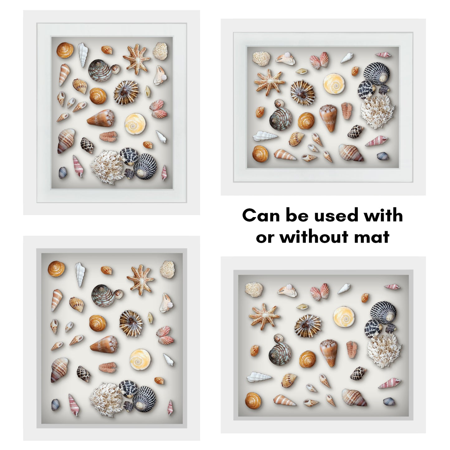 Shadow Box Keepsake Frame with Mat | Silhouette Collection
