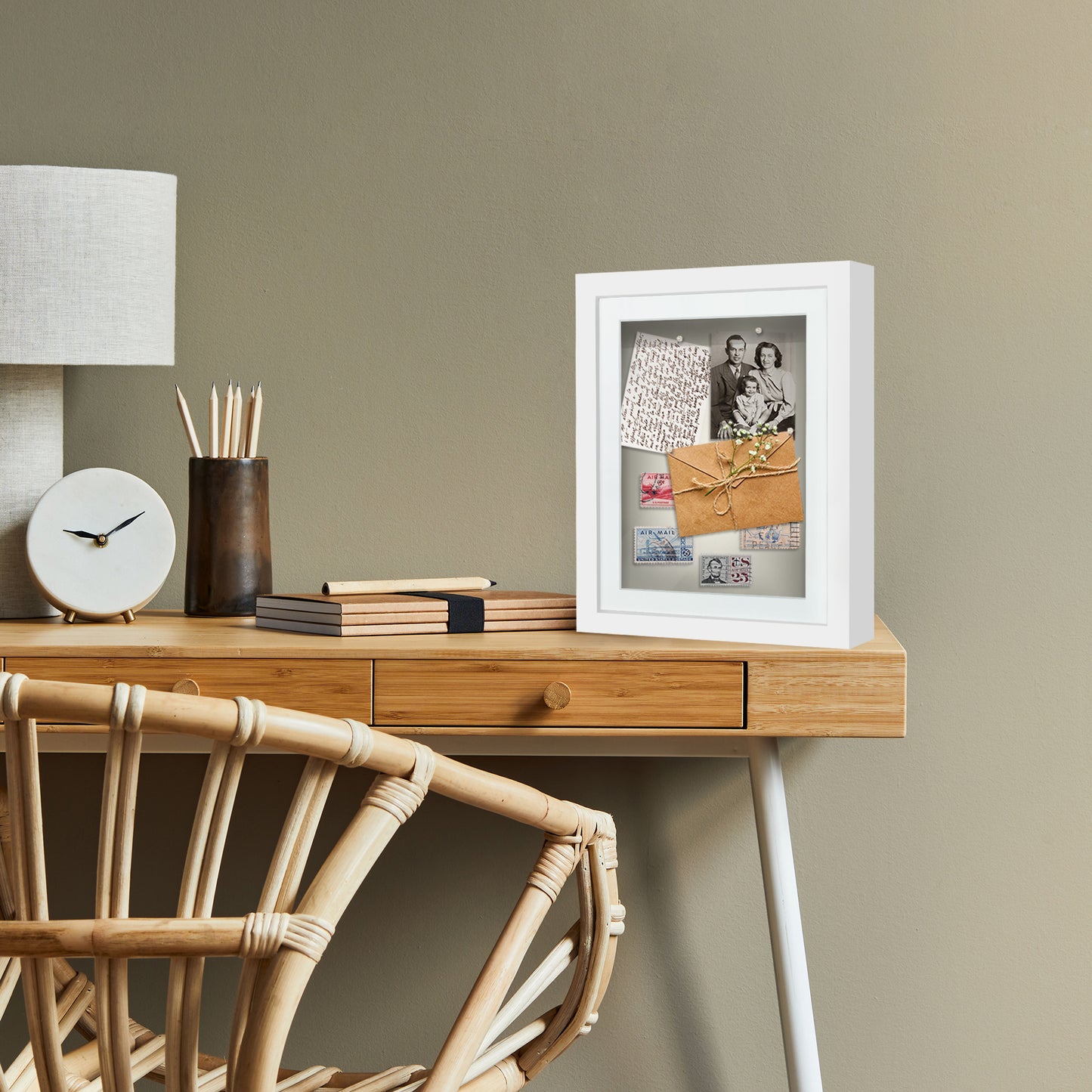Shadow Box Keepsake Frame with Mat | Silhouette Collection