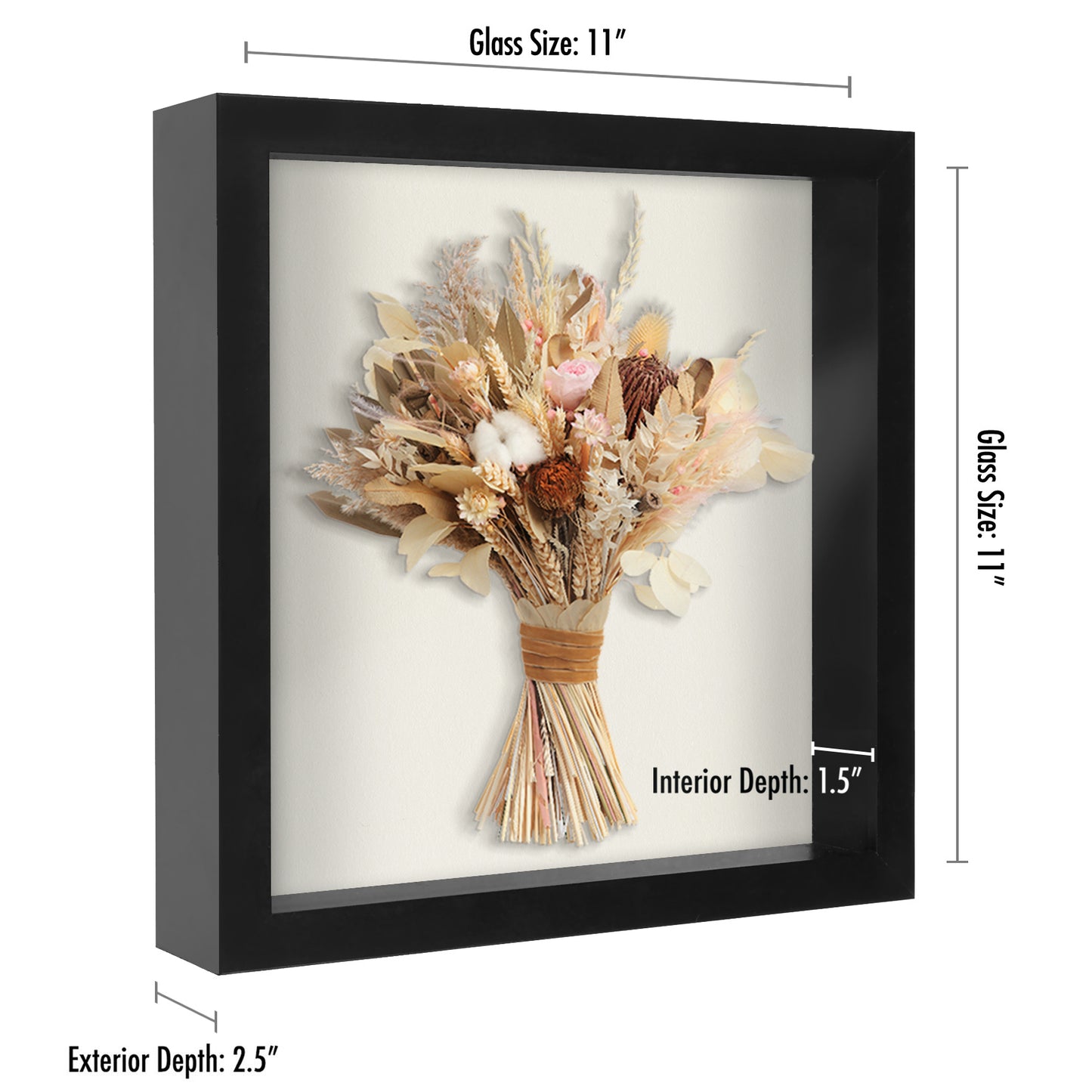Set of 2 - Shadow Box Keepsake Frame | Silhouette Collection