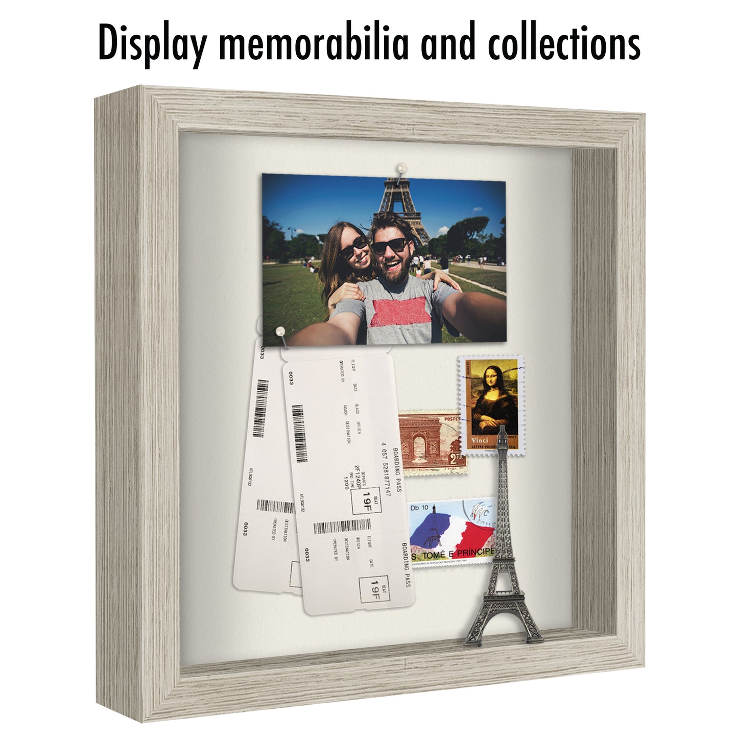 Shadow Box Keepsake Frame with Linen Back | Silhouette Collection