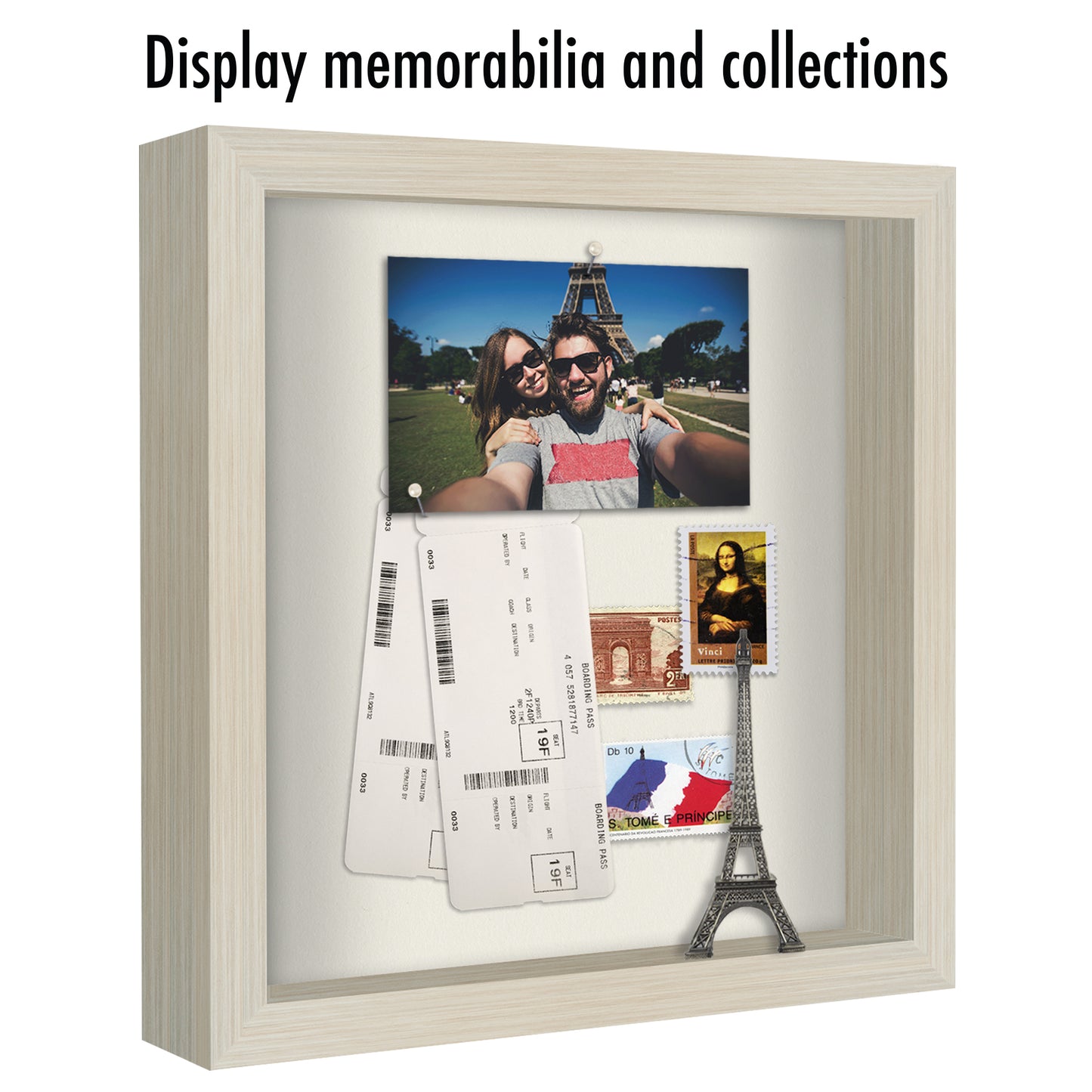 Shadow Box Keepsake Frame with Linen Back | Silhouette Collection
