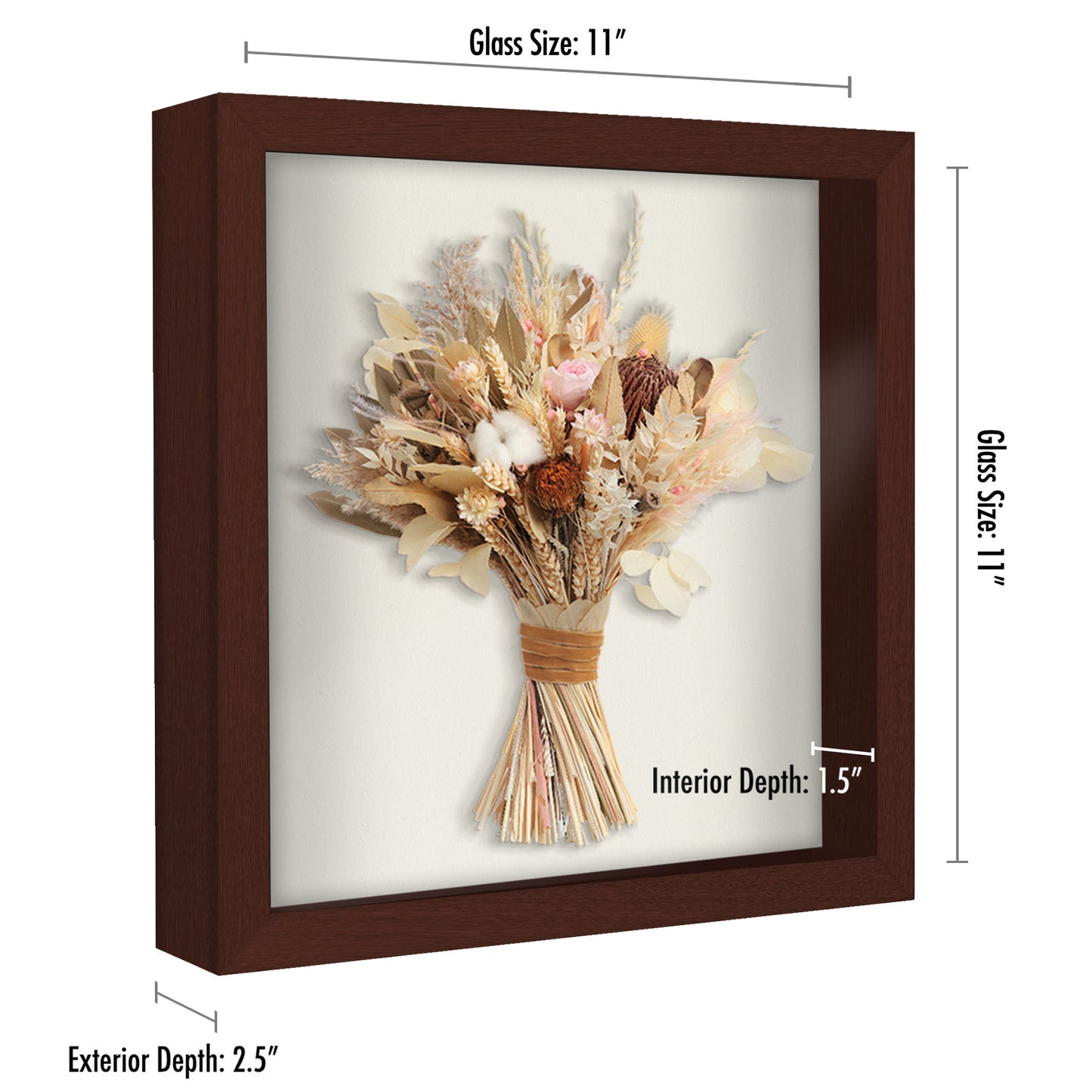 Shadow Box Keepsake Frame with Linen Back | Silhouette Collection