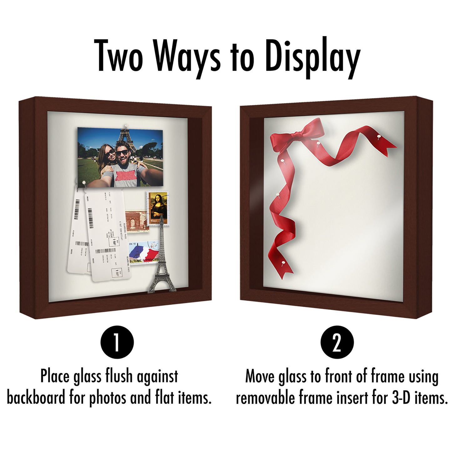 Shadow Box Keepsake Frame with Linen Back | Silhouette Collection