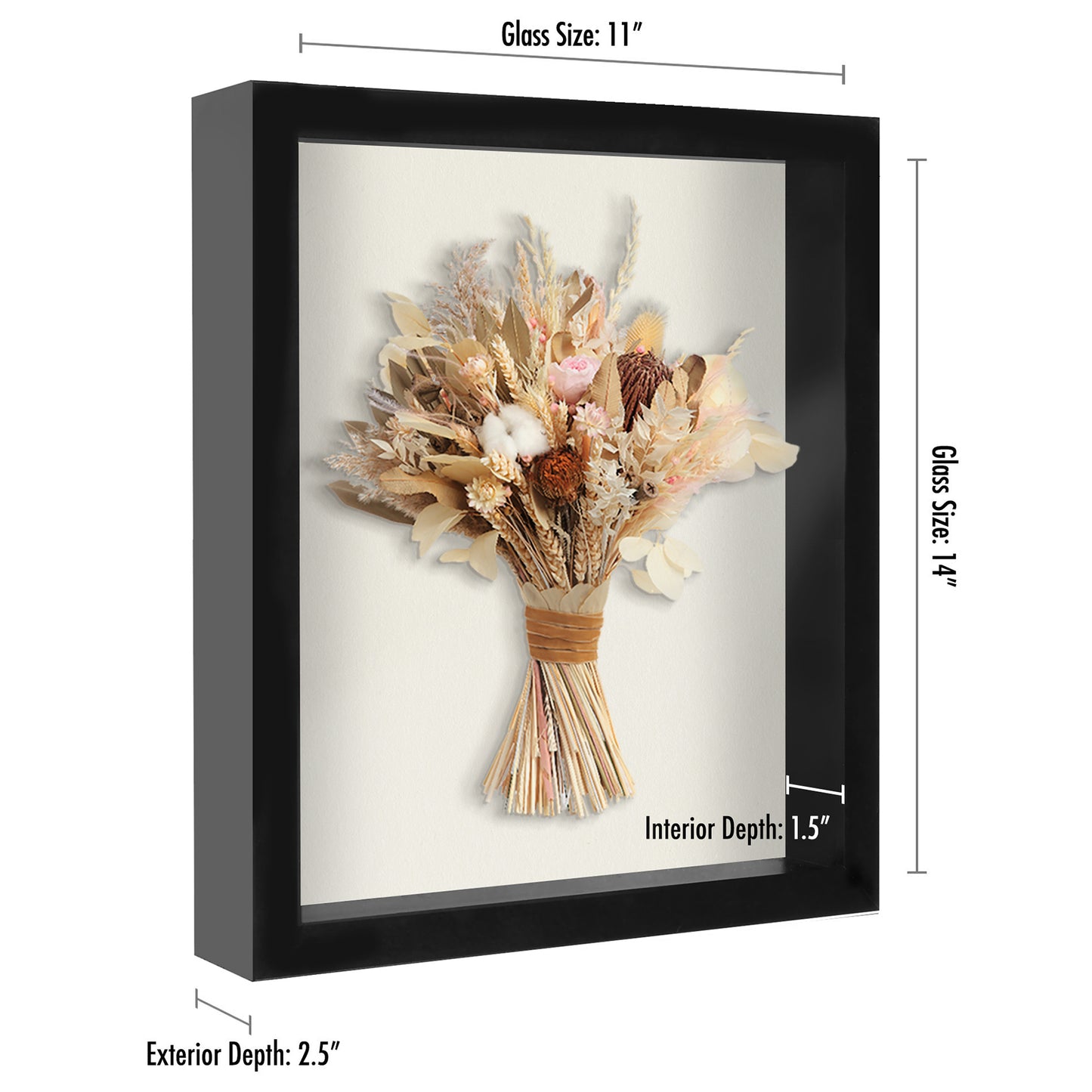 Set of 2 - Shadow Box Keepsake Frame | Silhouette Collection