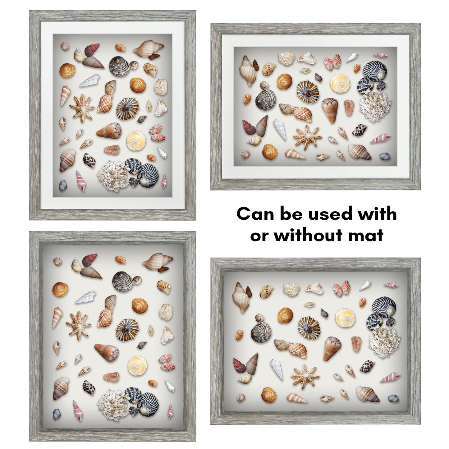 Shadow Box Keepsake Frame with Mat | Silhouette Collection
