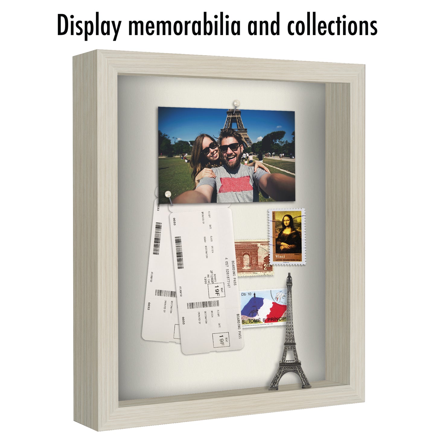Shadow Box Keepsake Frame with Linen Back | Silhouette Collection