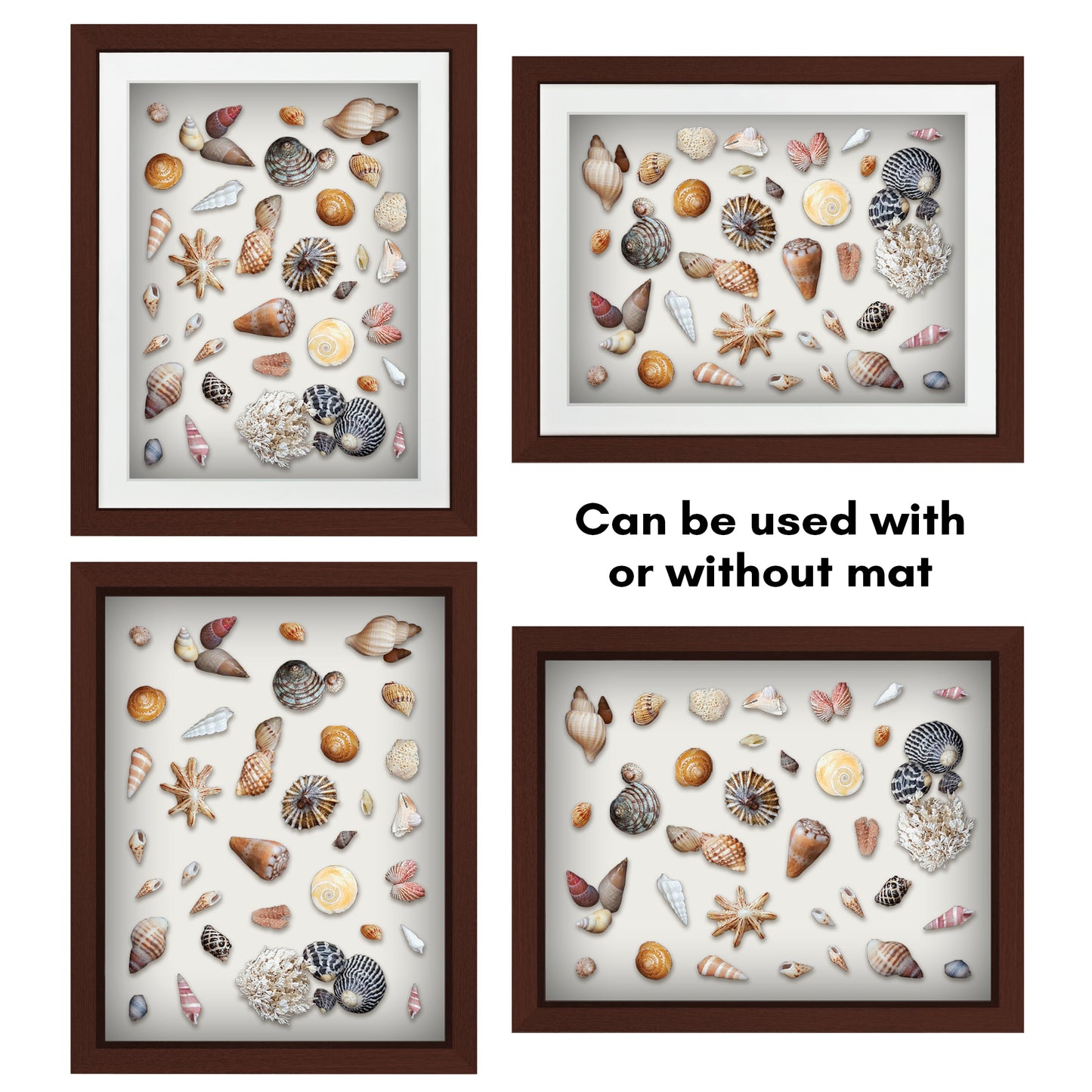 Shadow Box Keepsake Frame with Mat | Silhouette Collection