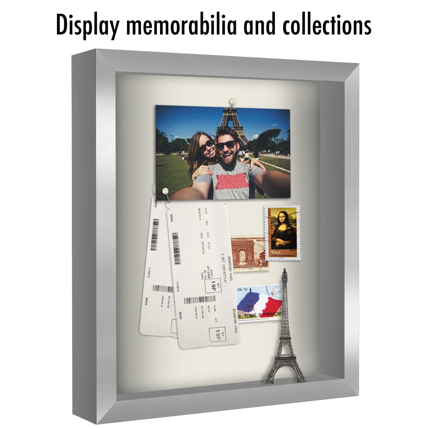 Shadow Box Keepsake Frame with Linen Back | Silhouette Collection