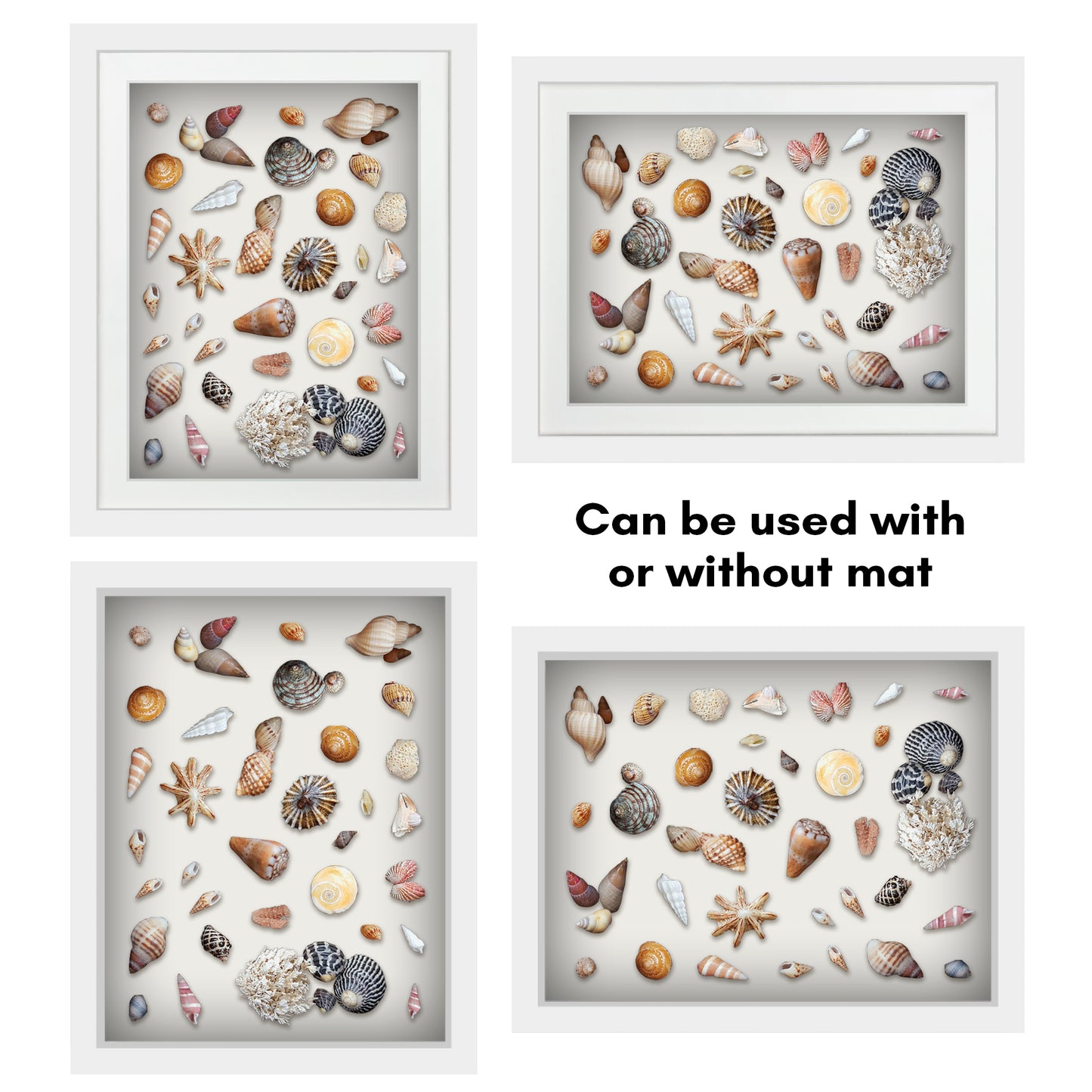 Shadow Box Keepsake Frame with Mat | Silhouette Collection