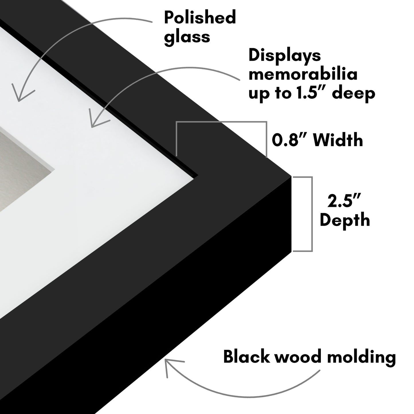Shadow Box Keepsake Frame with Mat | Silhouette Collection