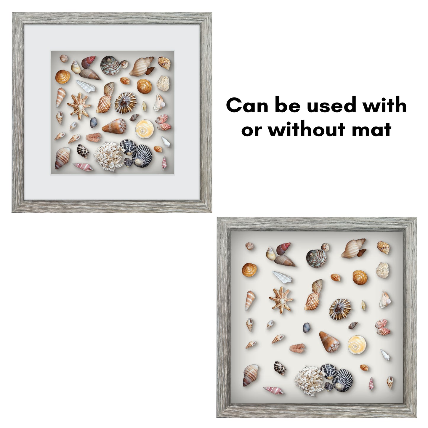 Shadow Box Keepsake Frame with Mat | Silhouette Collection