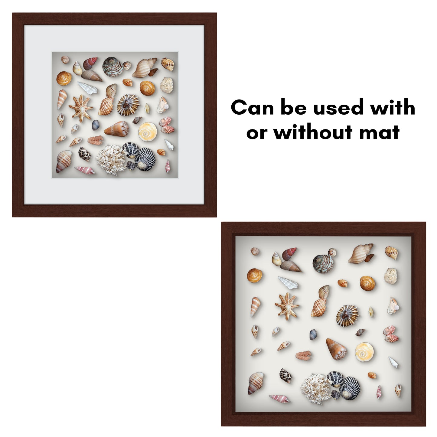 Shadow Box Keepsake Frame with Mat | Silhouette Collection