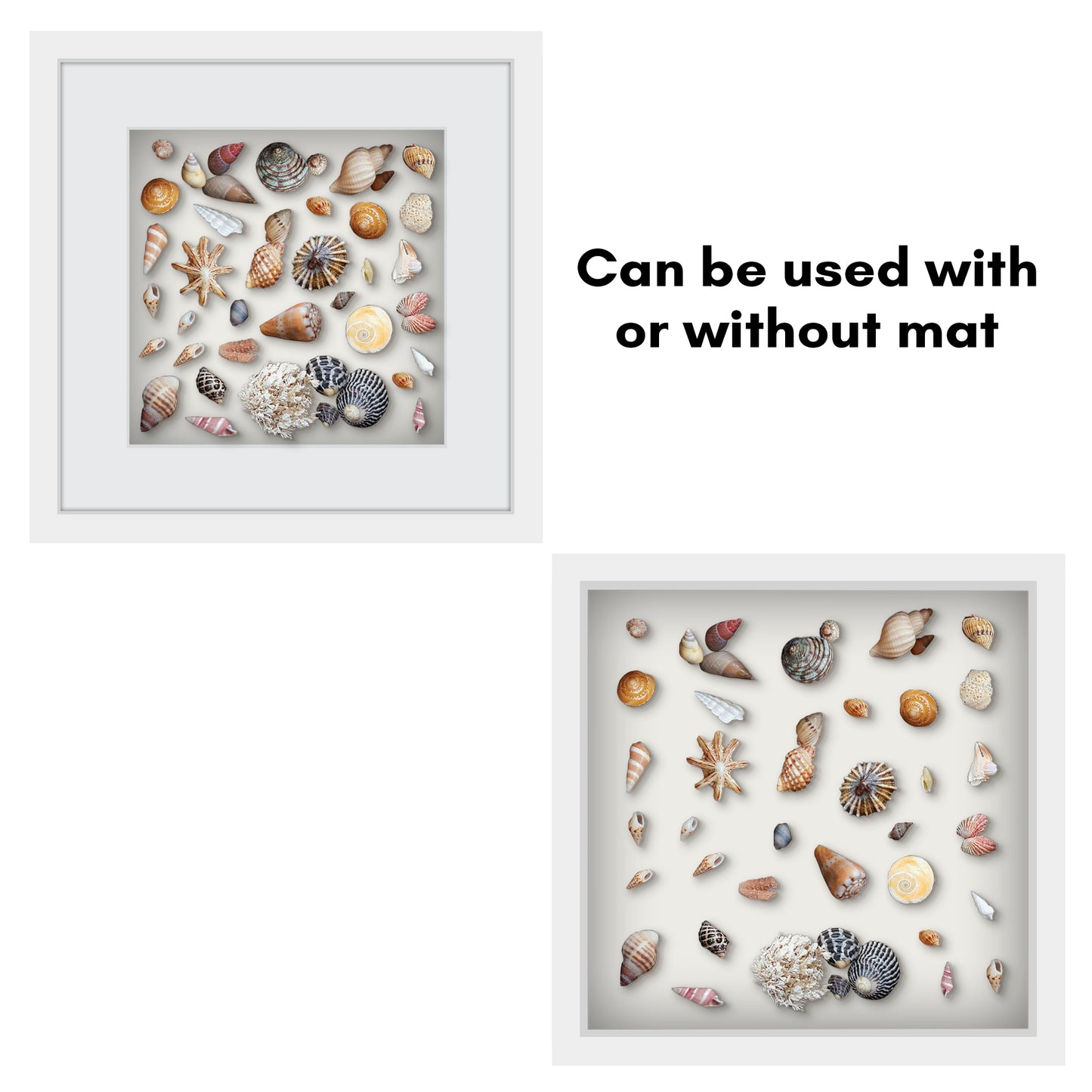 Shadow Box Keepsake Frame with Mat | Silhouette Collection