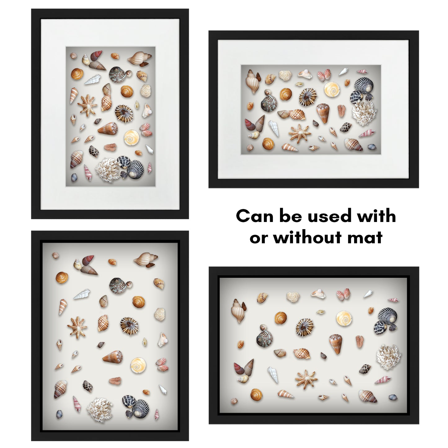 Shadow Box Keepsake Frame with Mat | Silhouette Collection