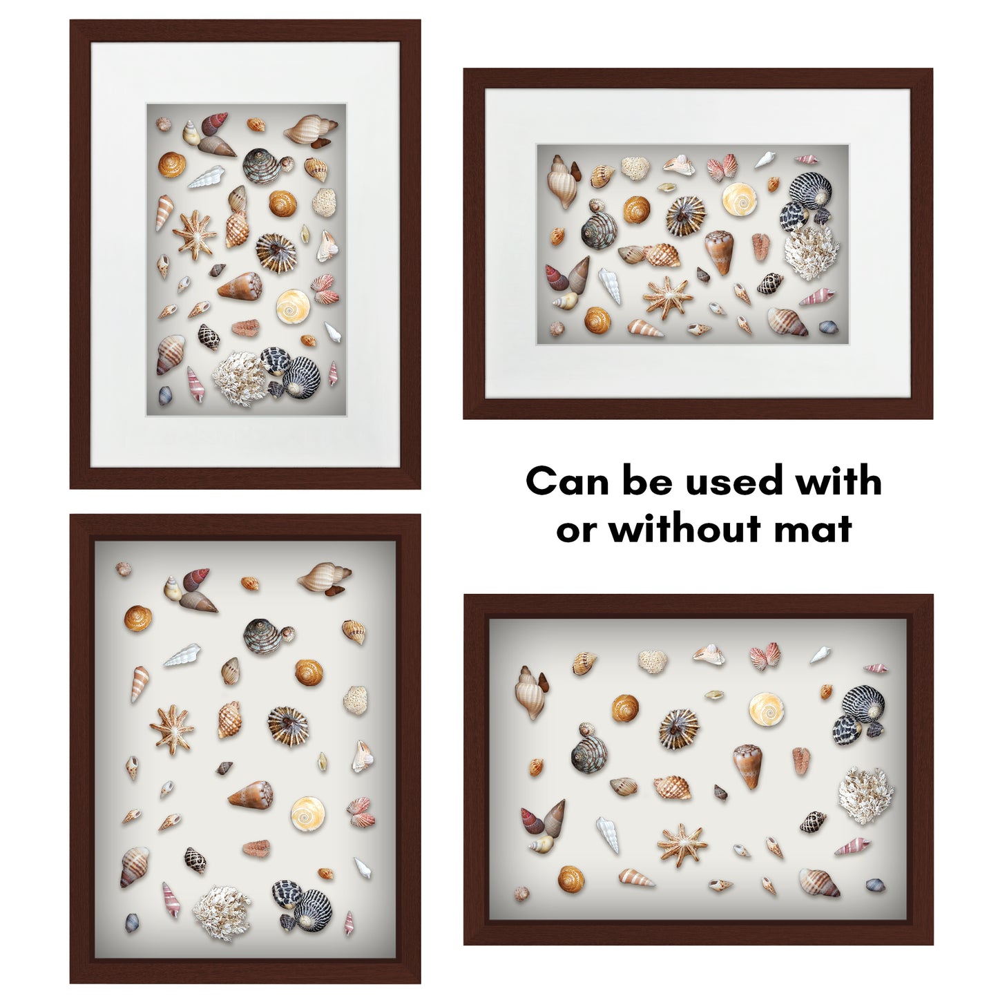 Shadow Box Keepsake Frame with Mat | Silhouette Collection