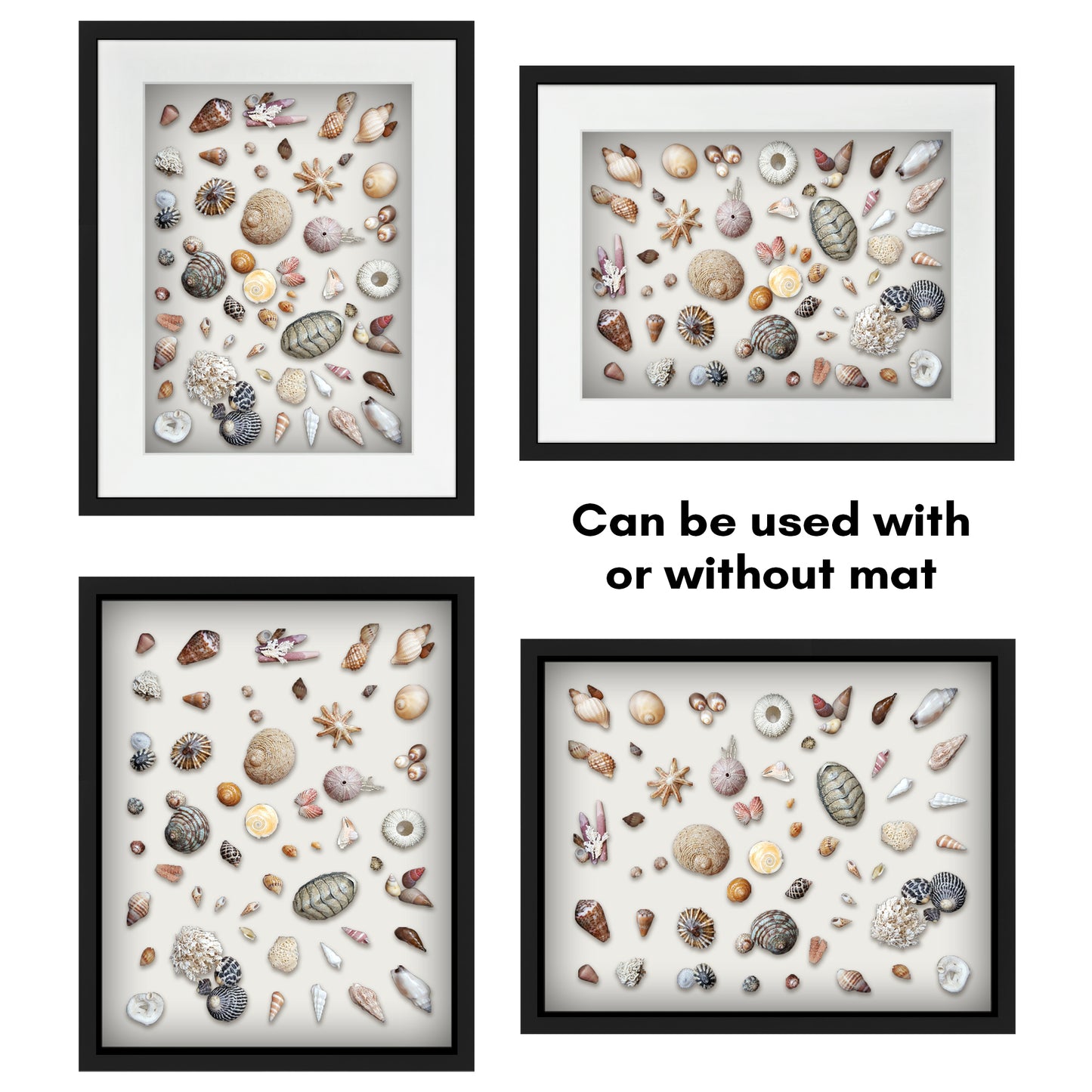 Shadow Box Keepsake Frame with Mat | Silhouette Collection
