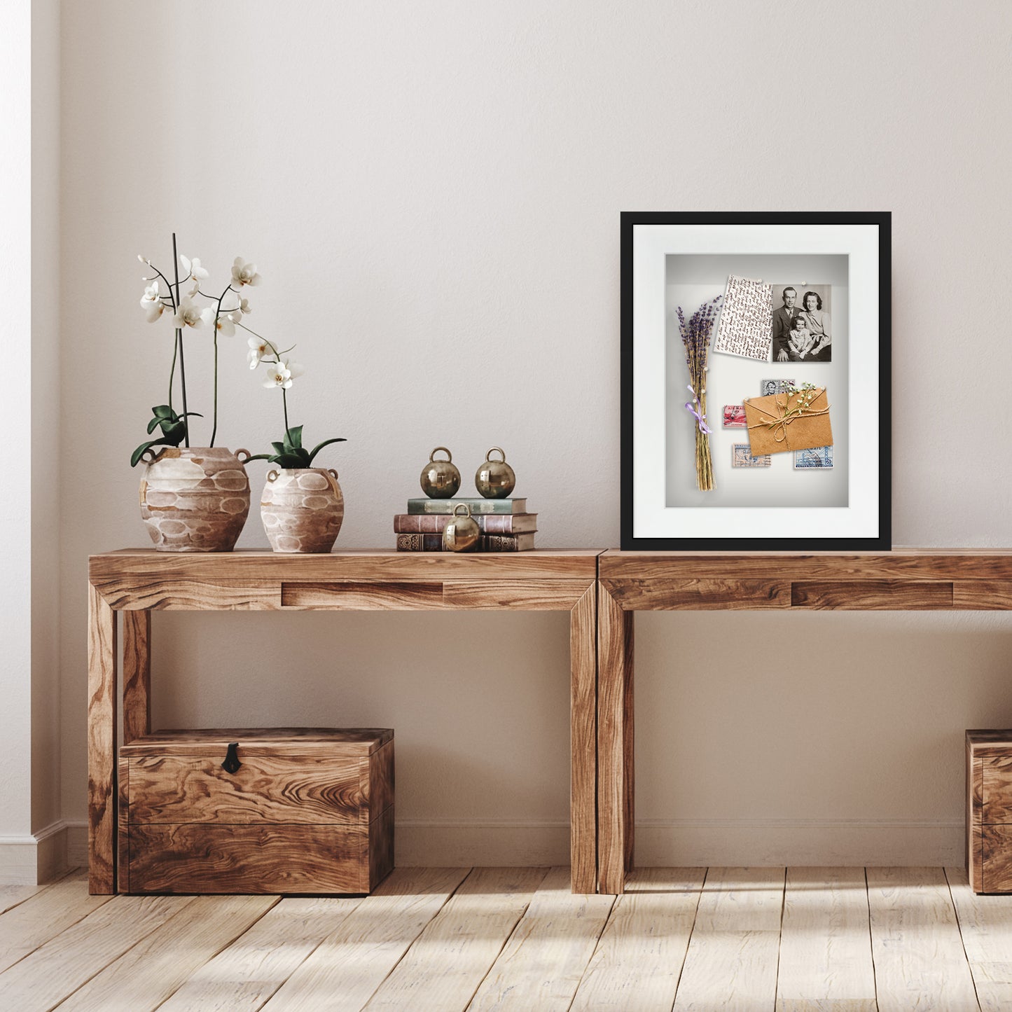 Shadow Box Keepsake Frame with Mat | Silhouette Collection