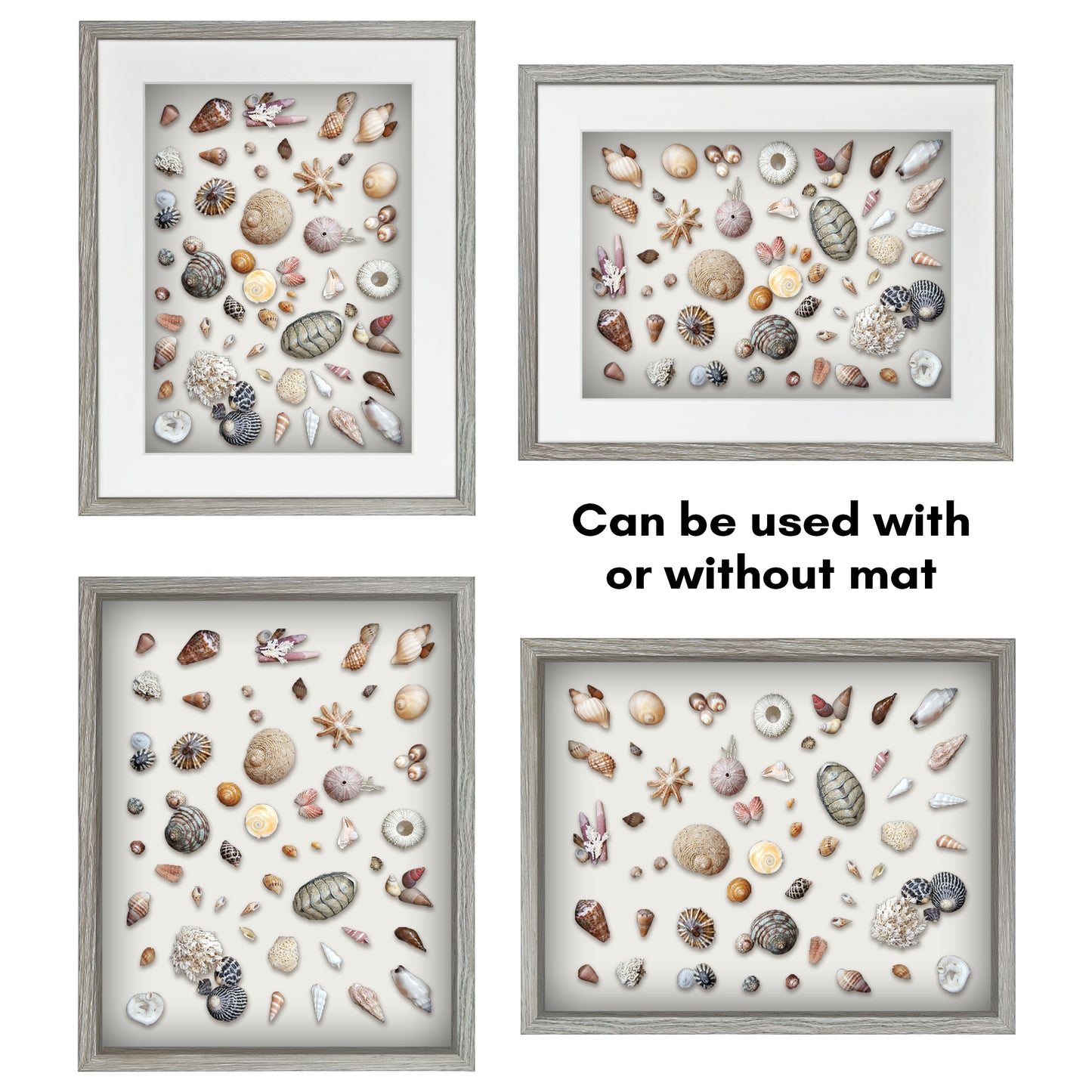 Shadow Box Keepsake Frame with Mat | Silhouette Collection