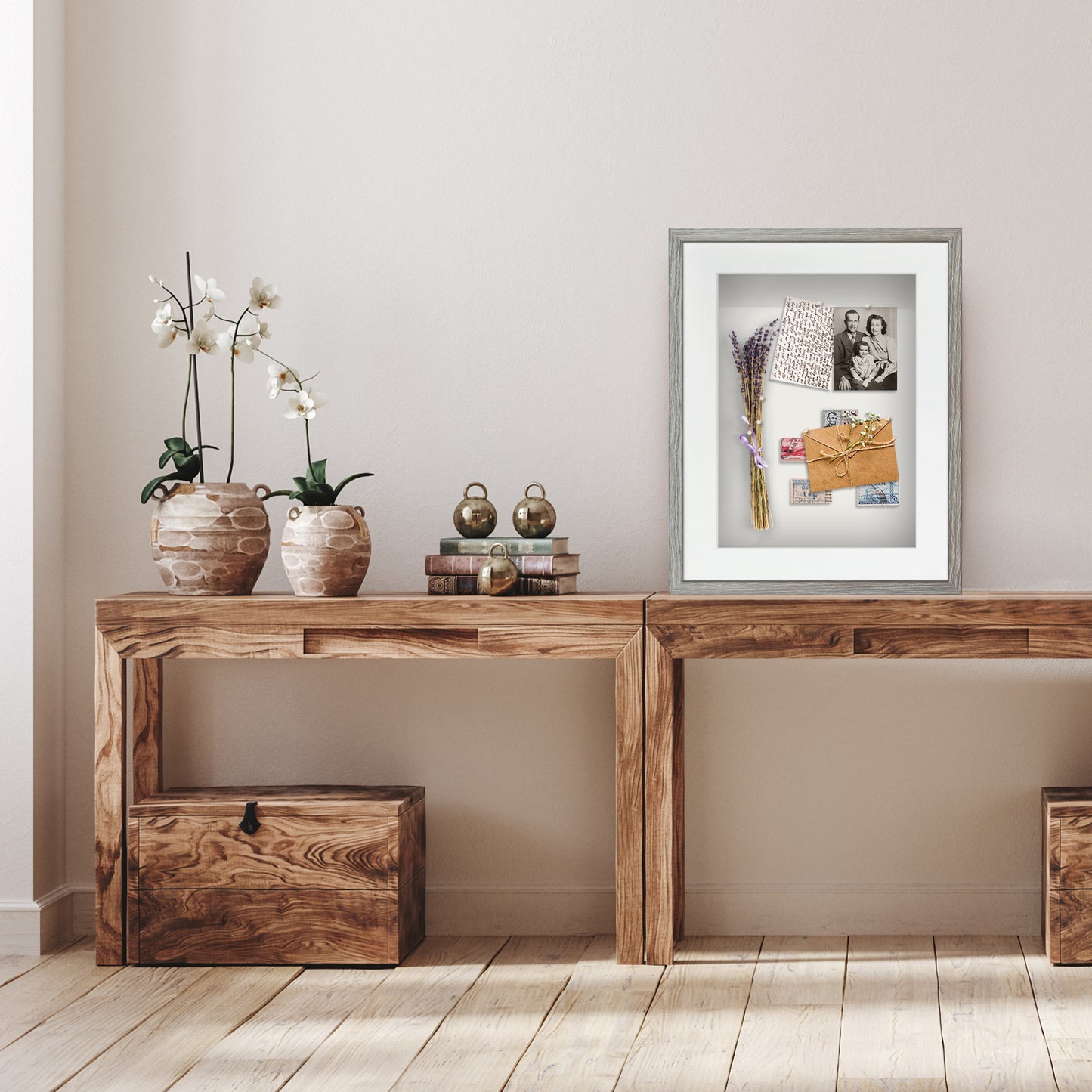 Shadow Box Keepsake Frame with Mat | Silhouette Collection