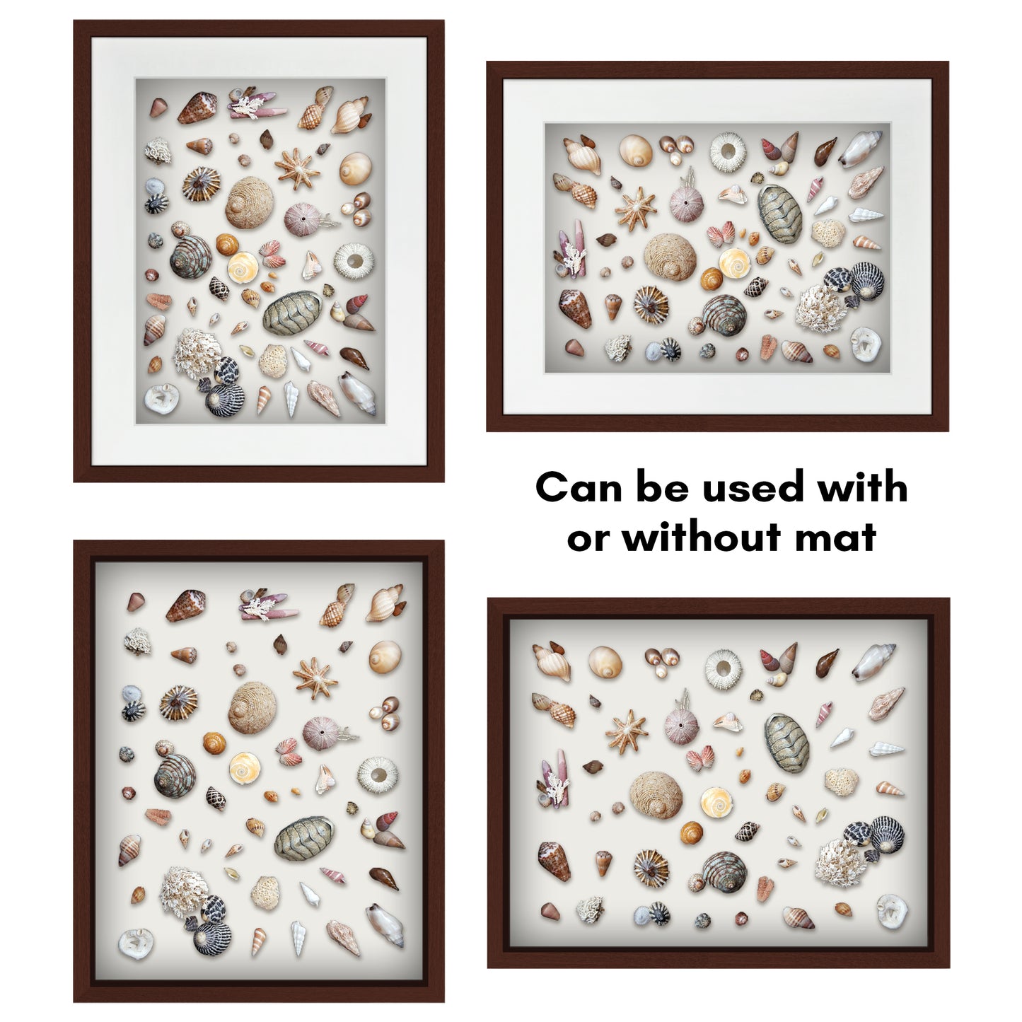 Shadow Box Keepsake Frame with Mat | Silhouette Collection
