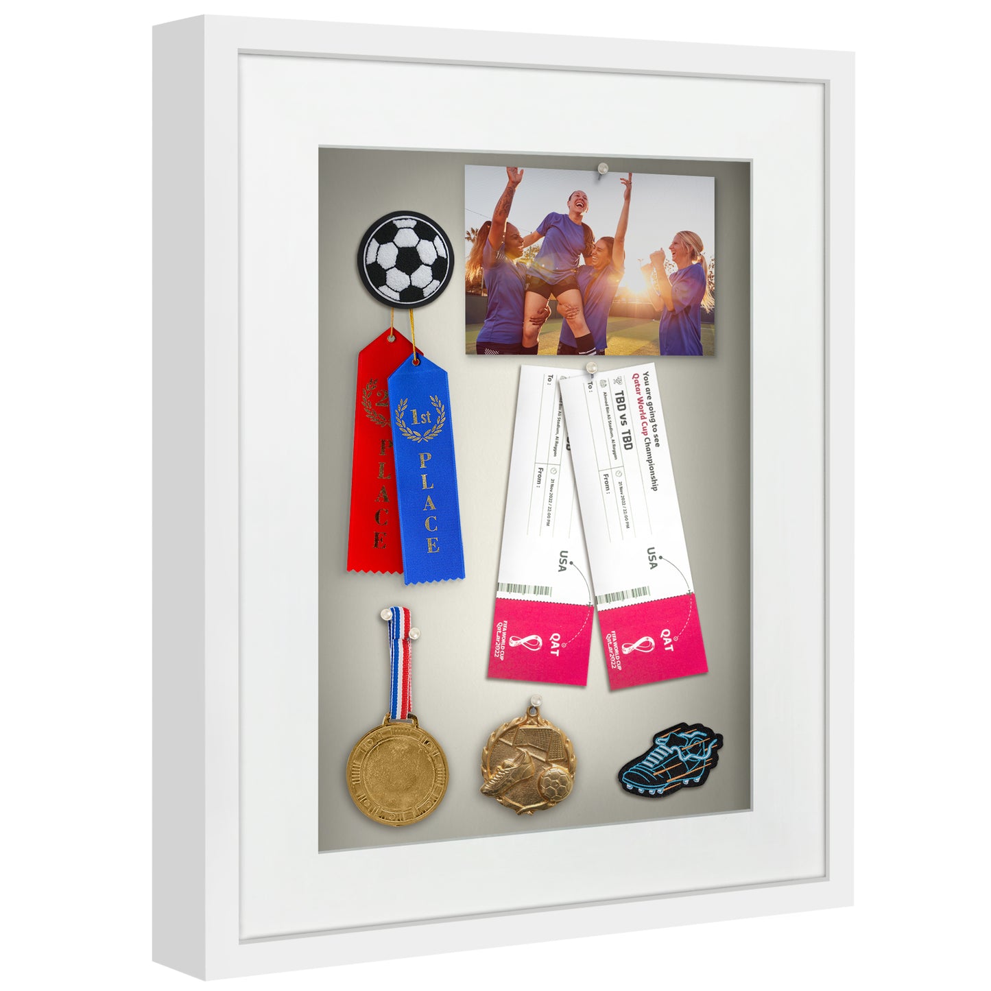Shadow Box Keepsake Frame with Mat | Silhouette Collection