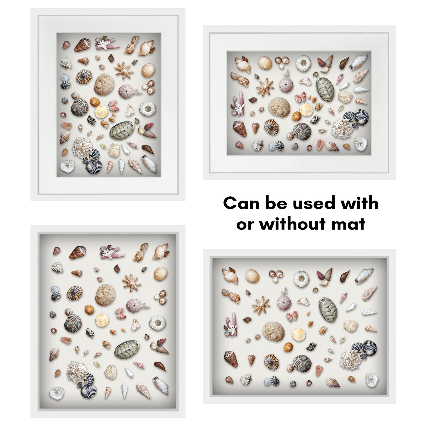 Shadow Box Keepsake Frame with Mat | Silhouette Collection