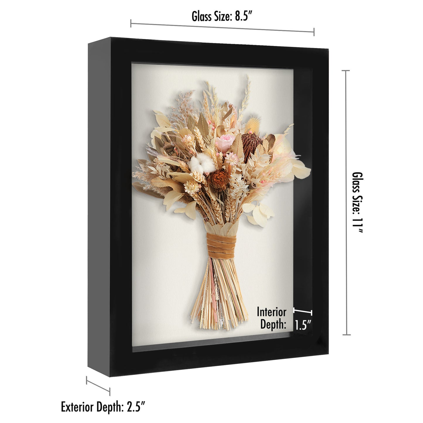 Set of 2 - Shadow Box Keepsake Frame | Silhouette Collection