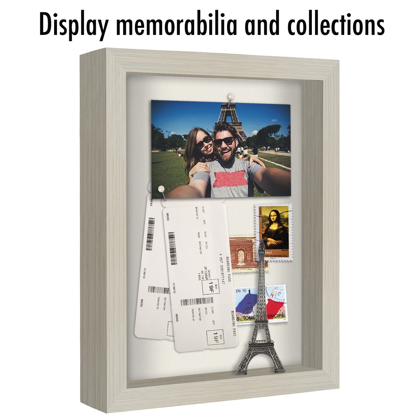 Shadow Box Keepsake Frame with Linen Back | Silhouette Collection