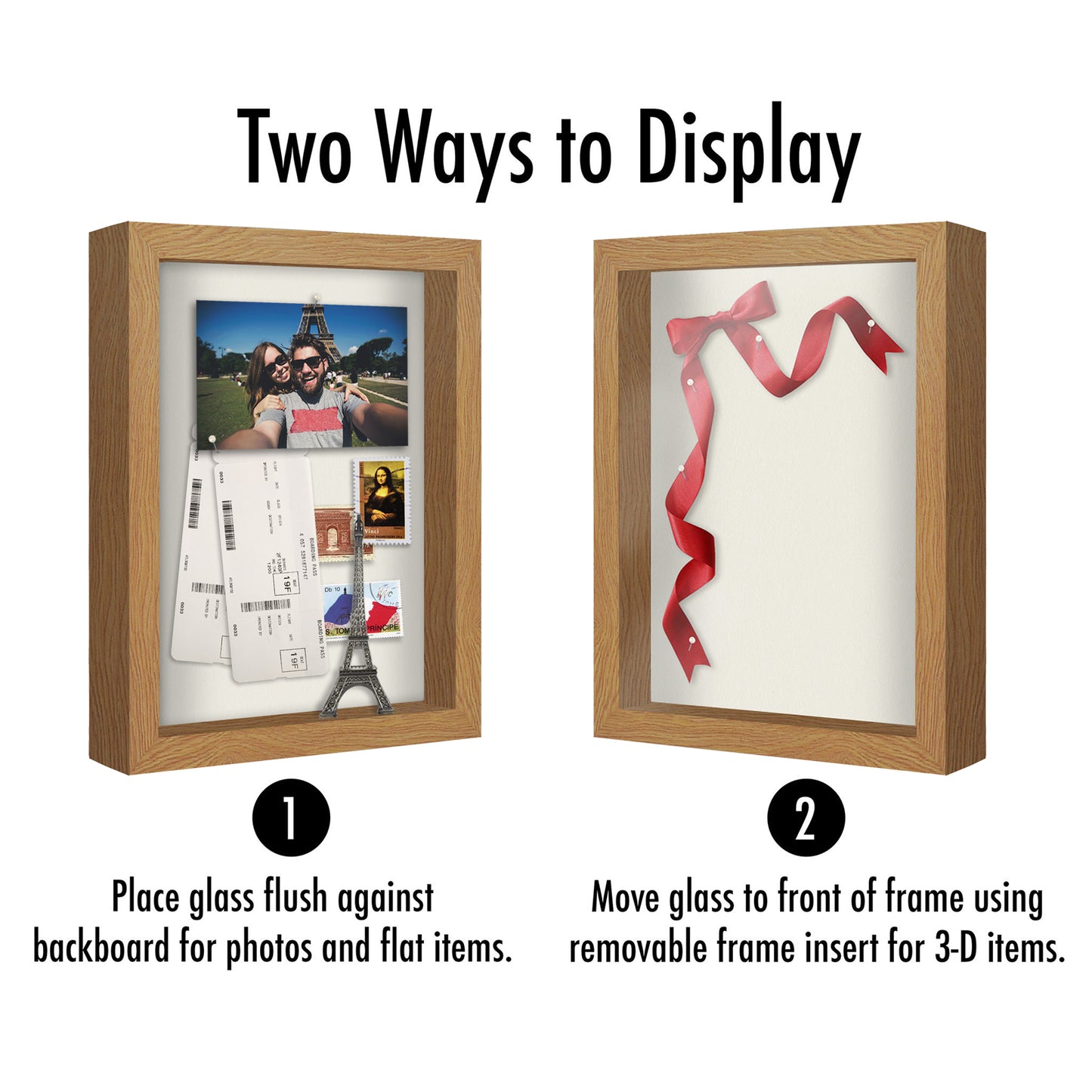 Shadow Box Keepsake Frame with Linen Back | Silhouette Collection