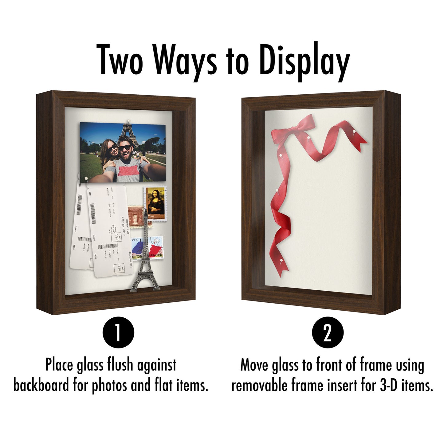 Shadow Box Keepsake Frame with Linen Back | Silhouette Collection